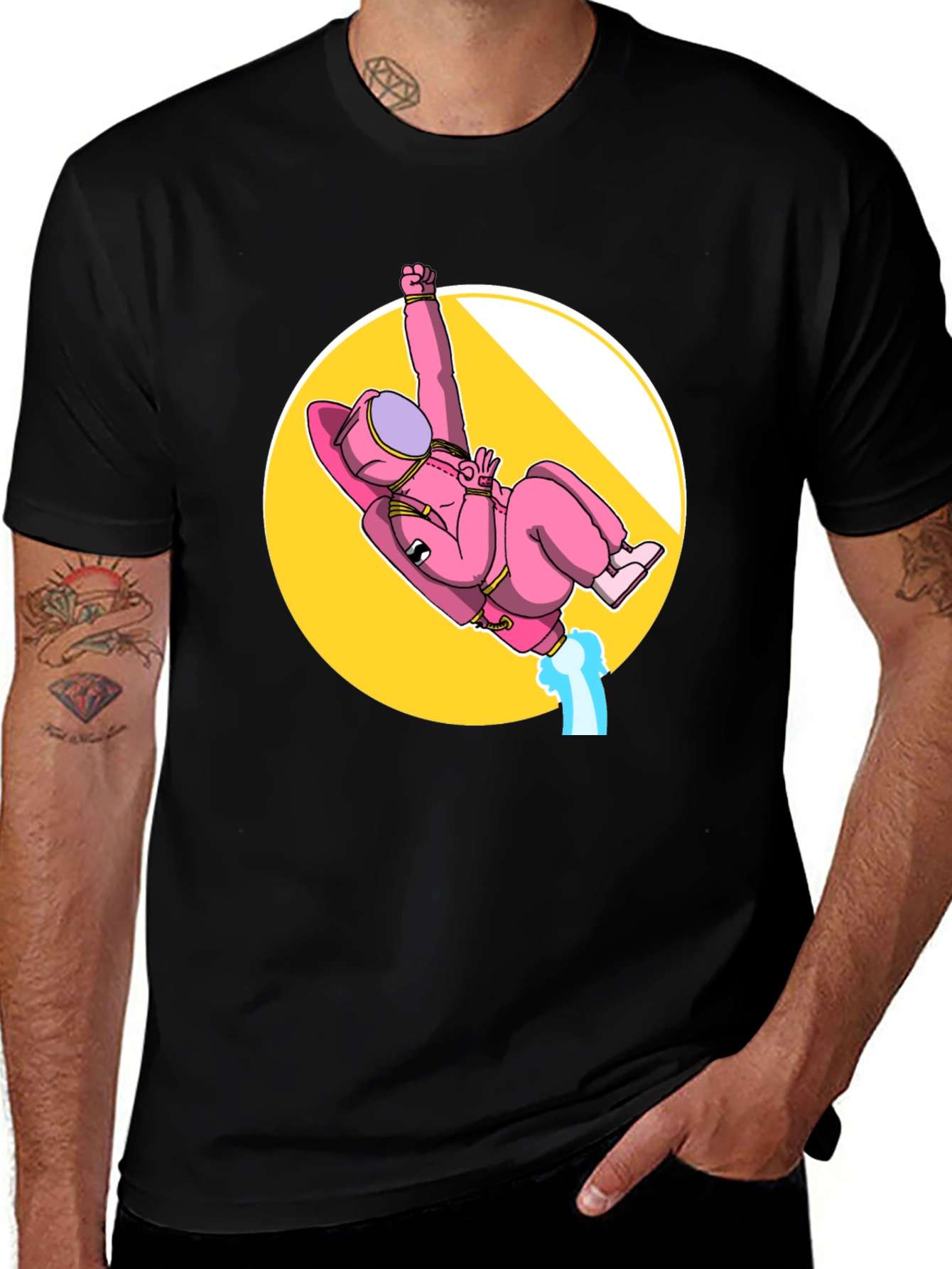 Pink Astronaut Among Us T-Shirt