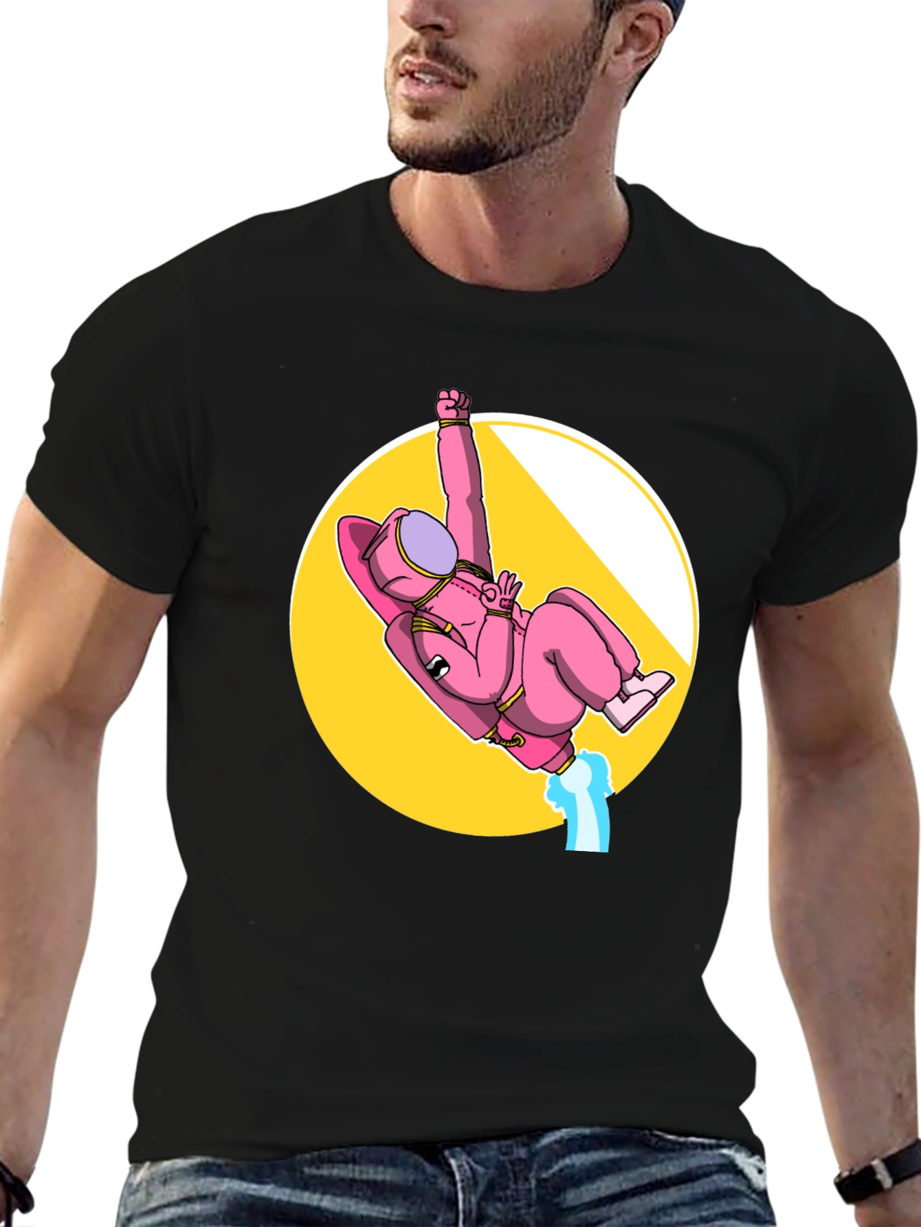 Pink Astronaut Among Us T-Shirt