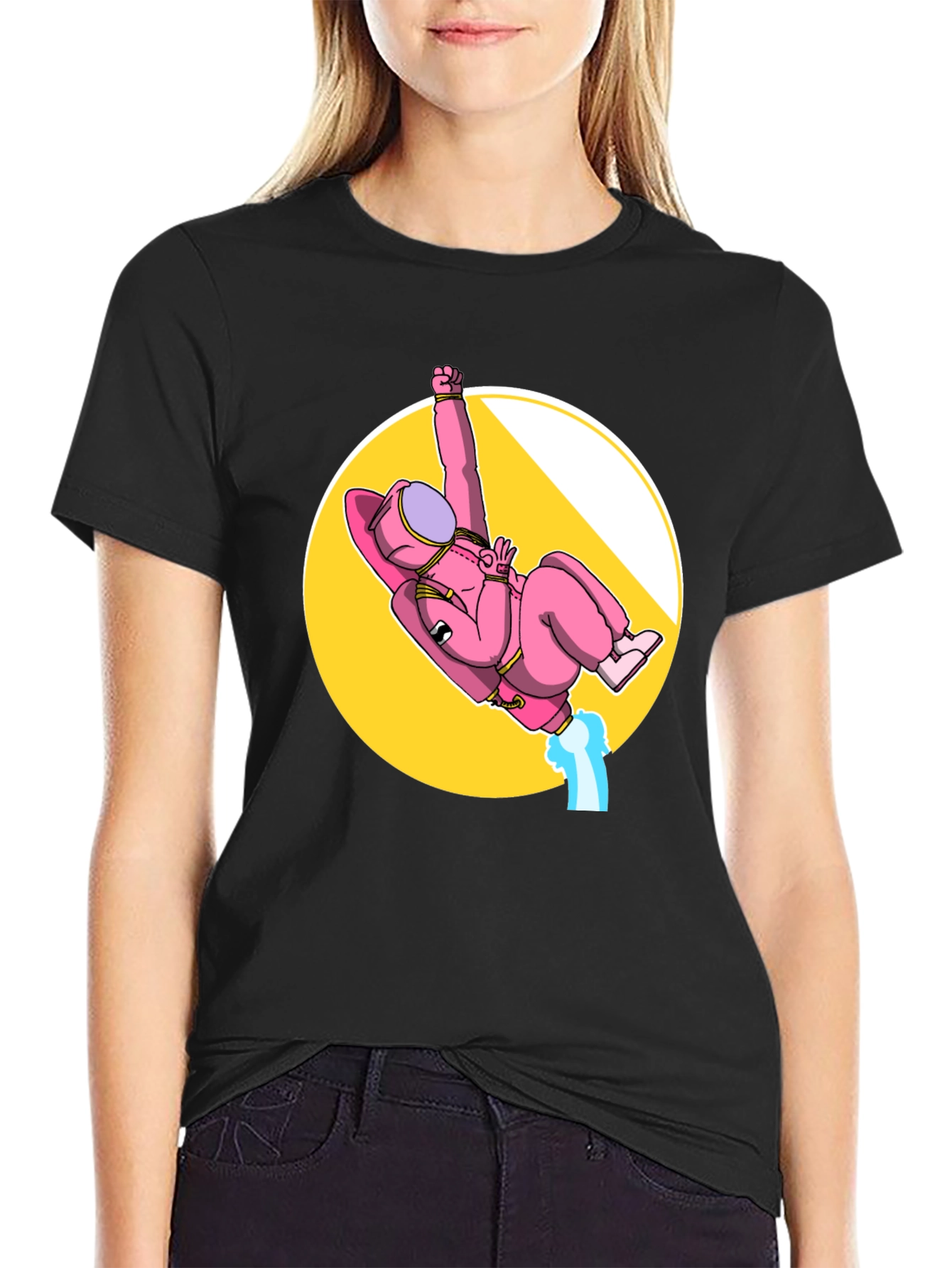 Pink Astronaut Among Us T-Shirt