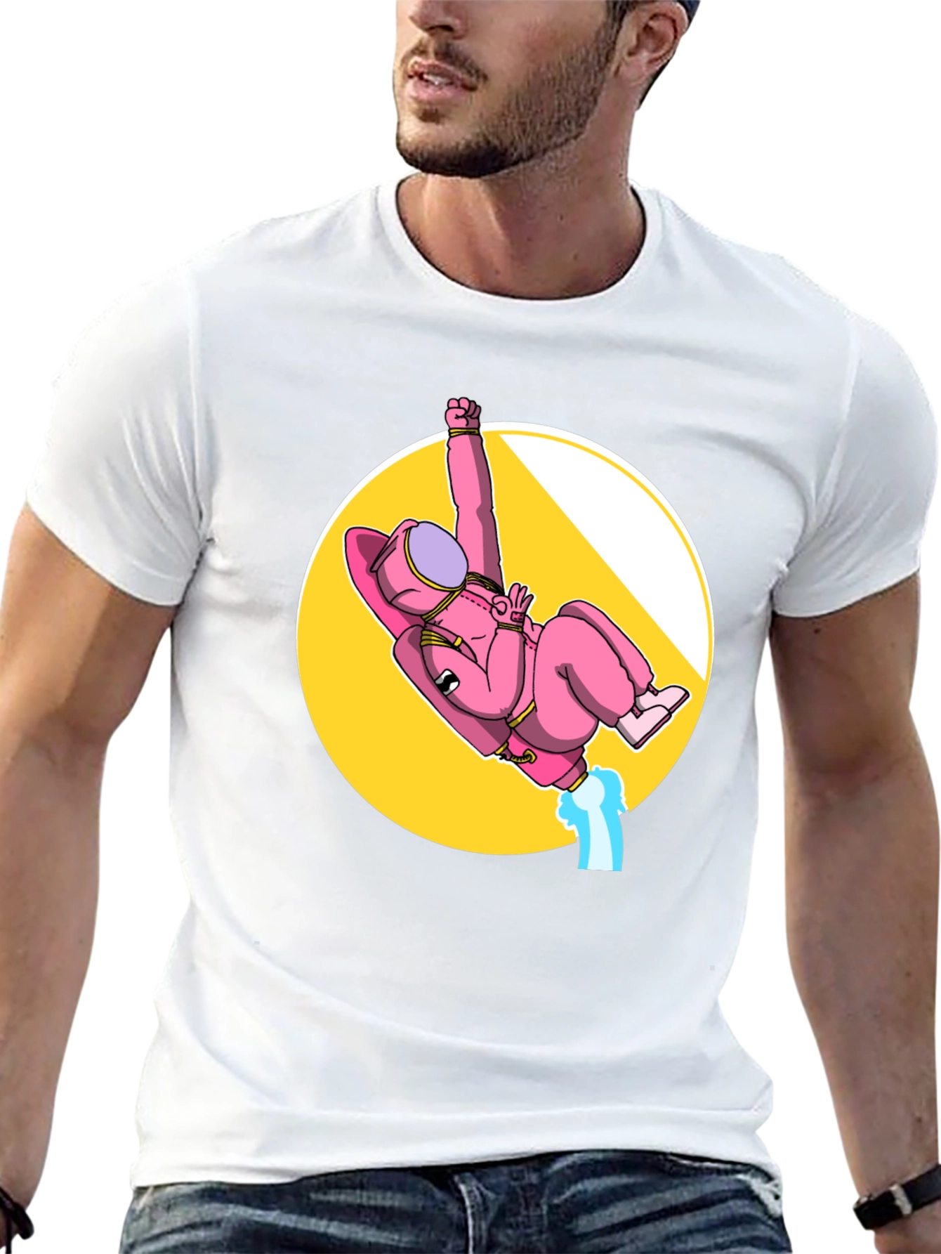 Pink Astronaut Among Us T-Shirt