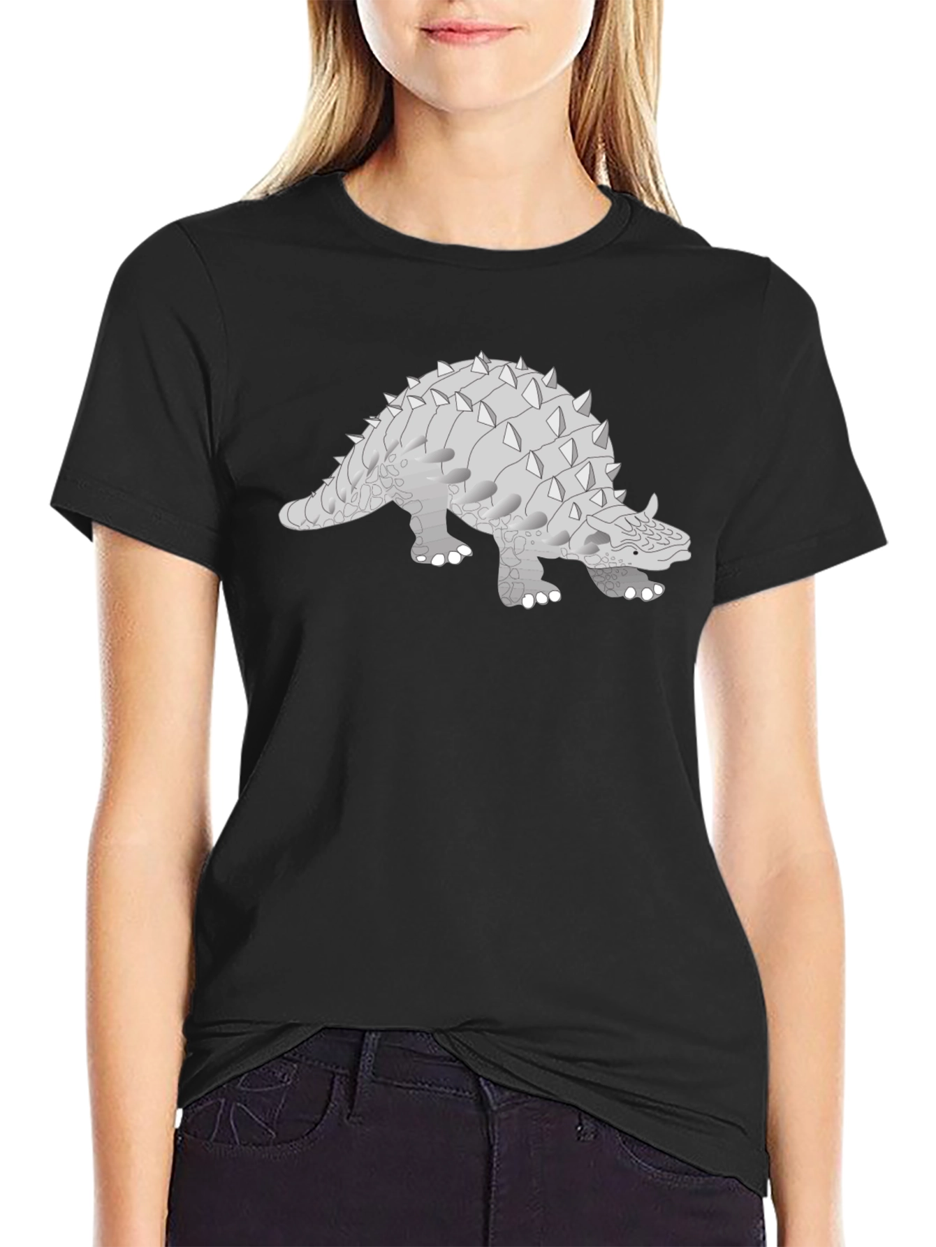 Ankylosaurus Graphic Tee - Dinosaur Lovers Shirt