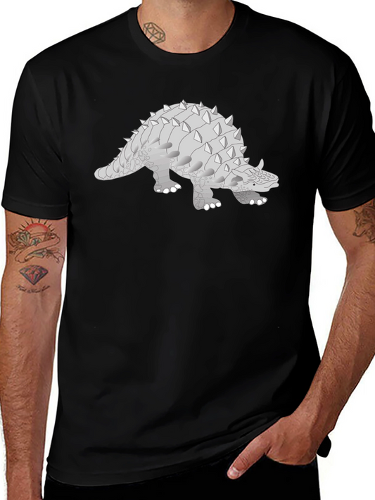 Ankylosaurus Graphic Tee - Dinosaur Lovers Shirt