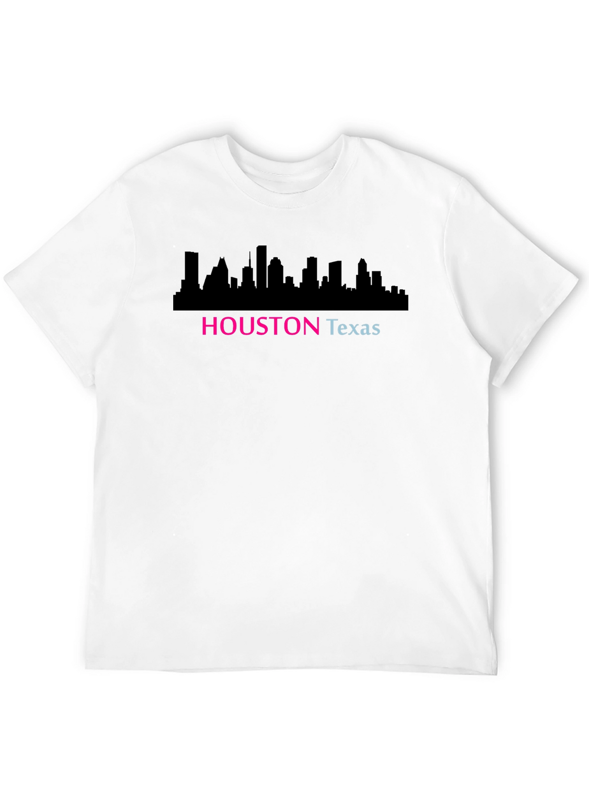 Houston Texas Skyline Graphic Black T-Shirt