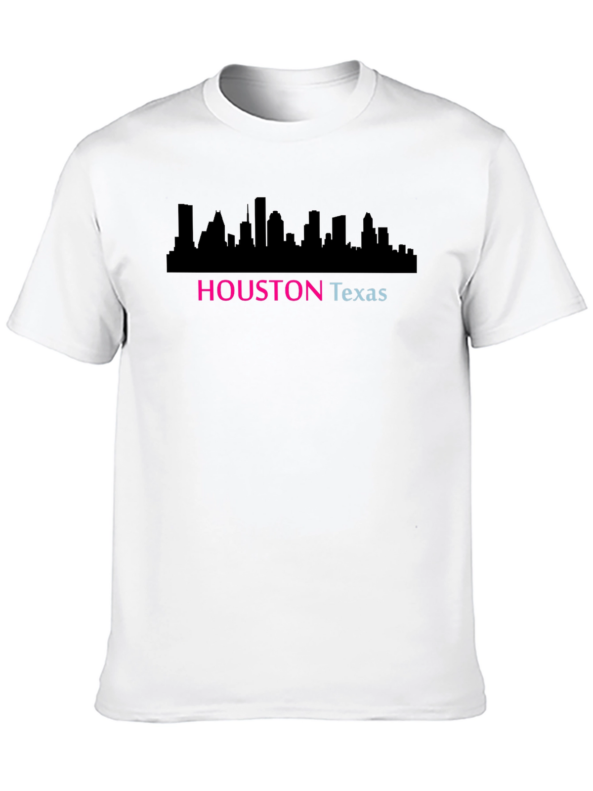 Houston Texas Skyline Graphic Black T-Shirt