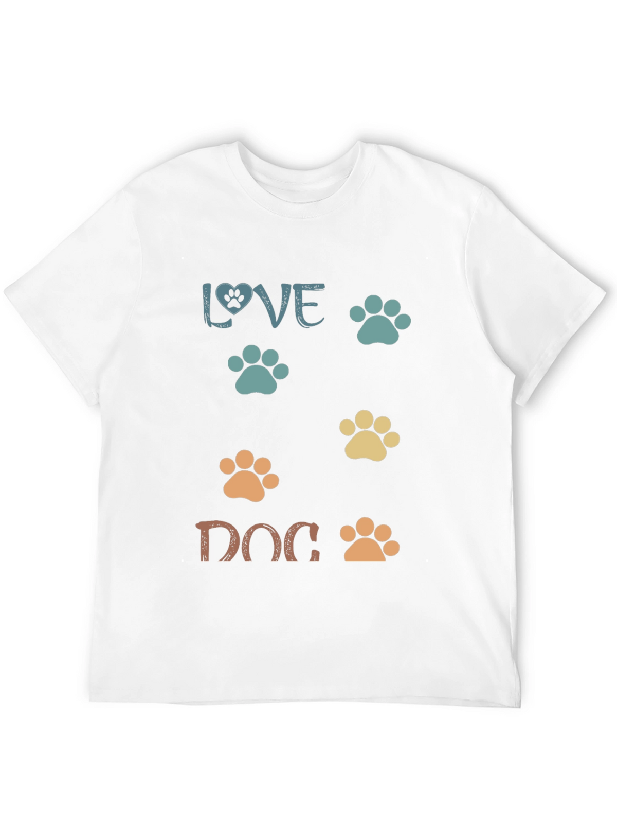 Love Dog Paw Print T-Shirt