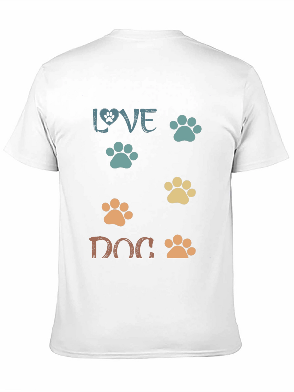Love Dog Paw Print T-Shirt