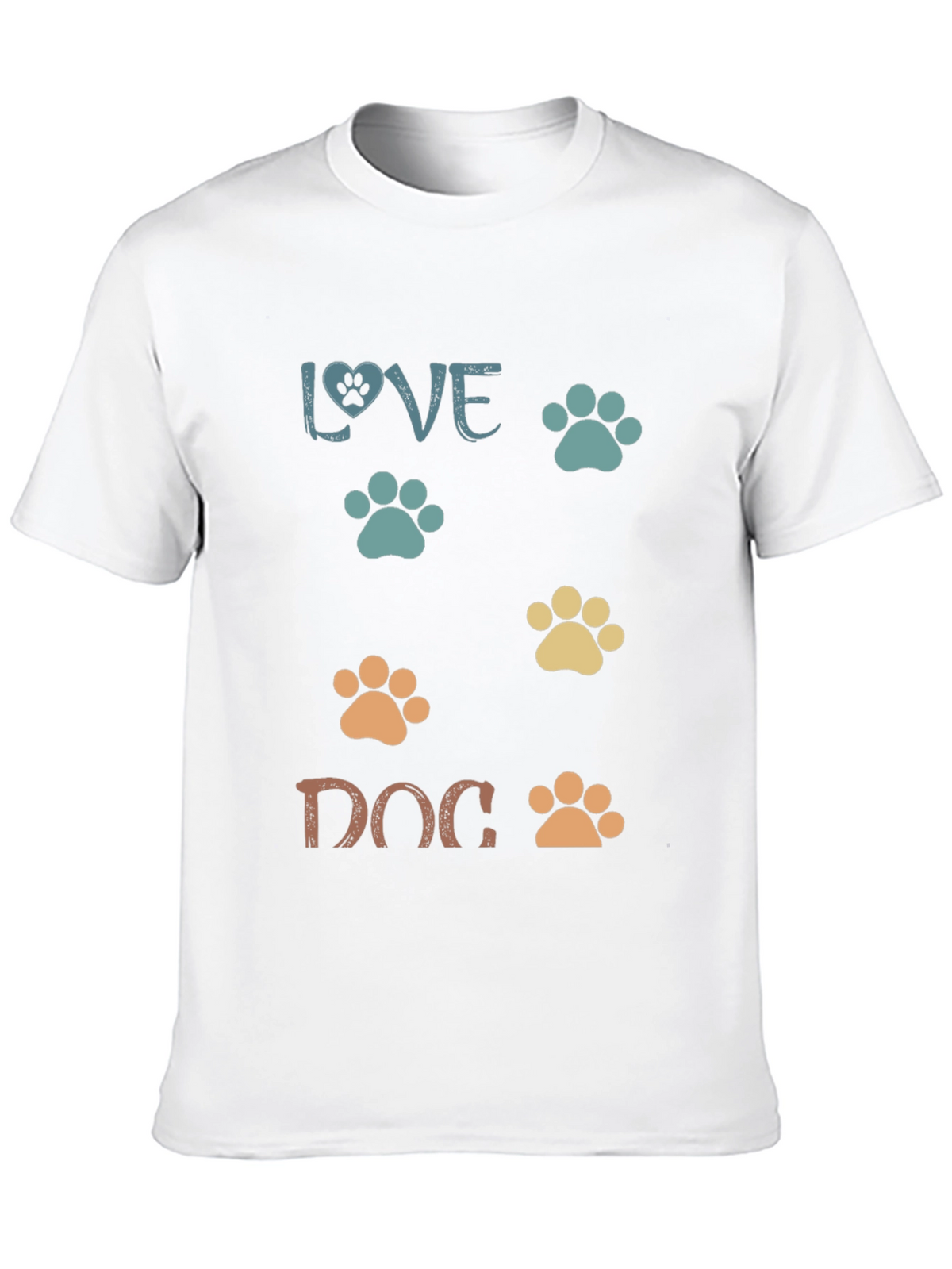 Love Dog Paw Print T-Shirt