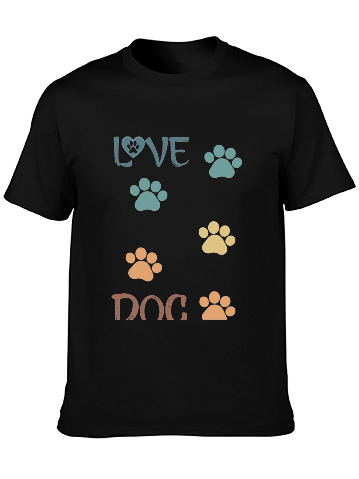 Love Dog Paw Print T-Shirt