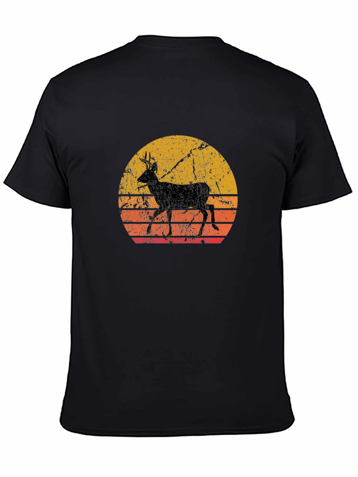 Retro Deer Silhouette T-Shirt