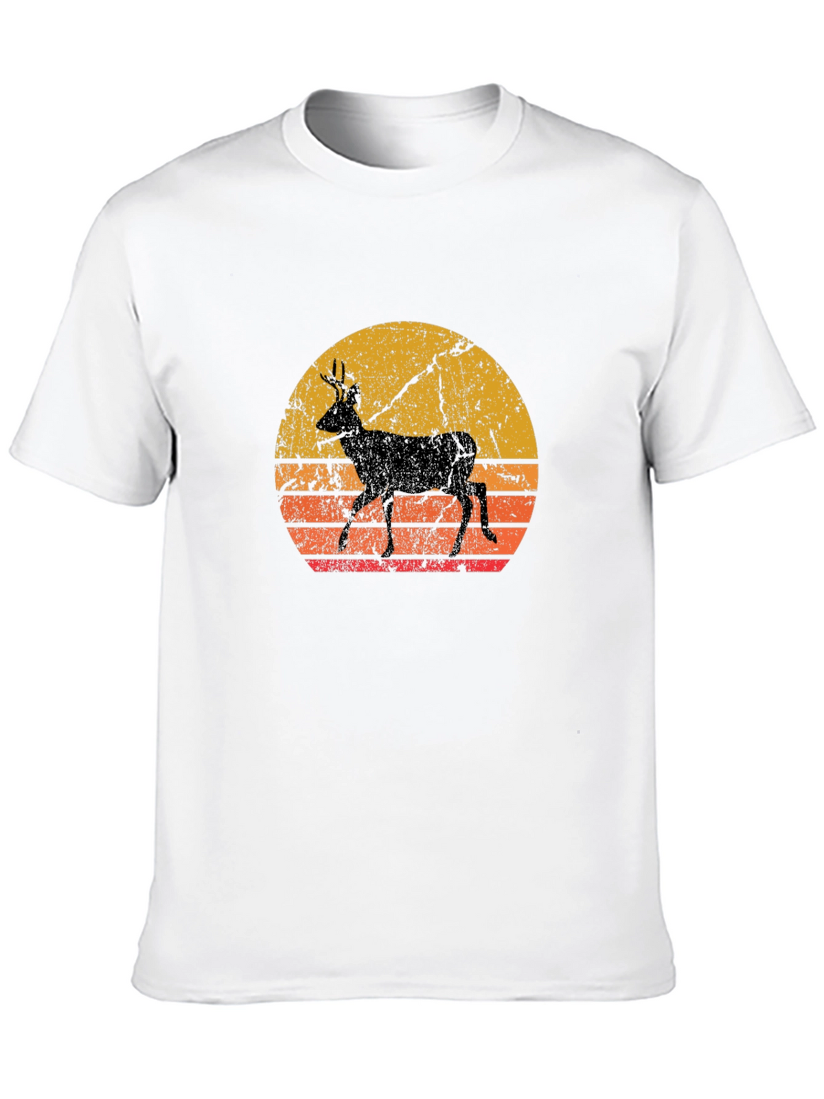 Retro Deer Silhouette T-Shirt