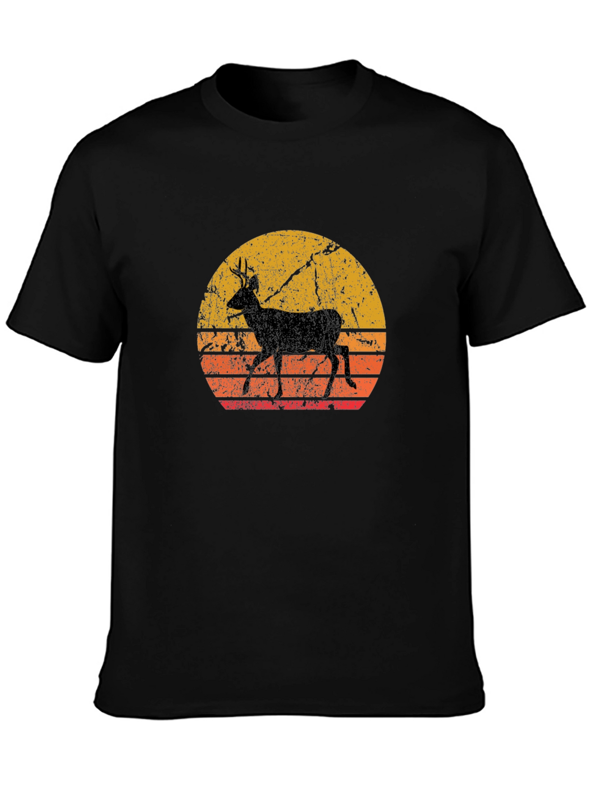 Retro Deer Silhouette T-Shirt