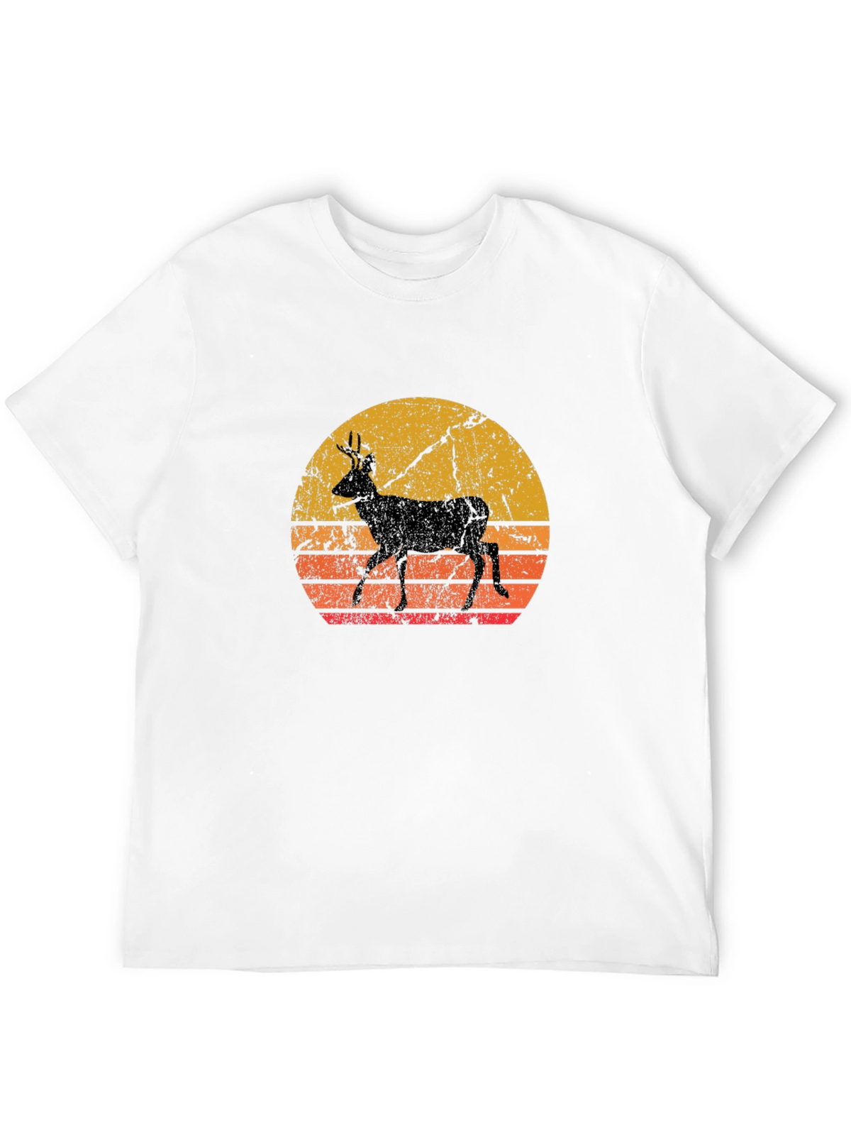 Retro Deer Silhouette T-Shirt