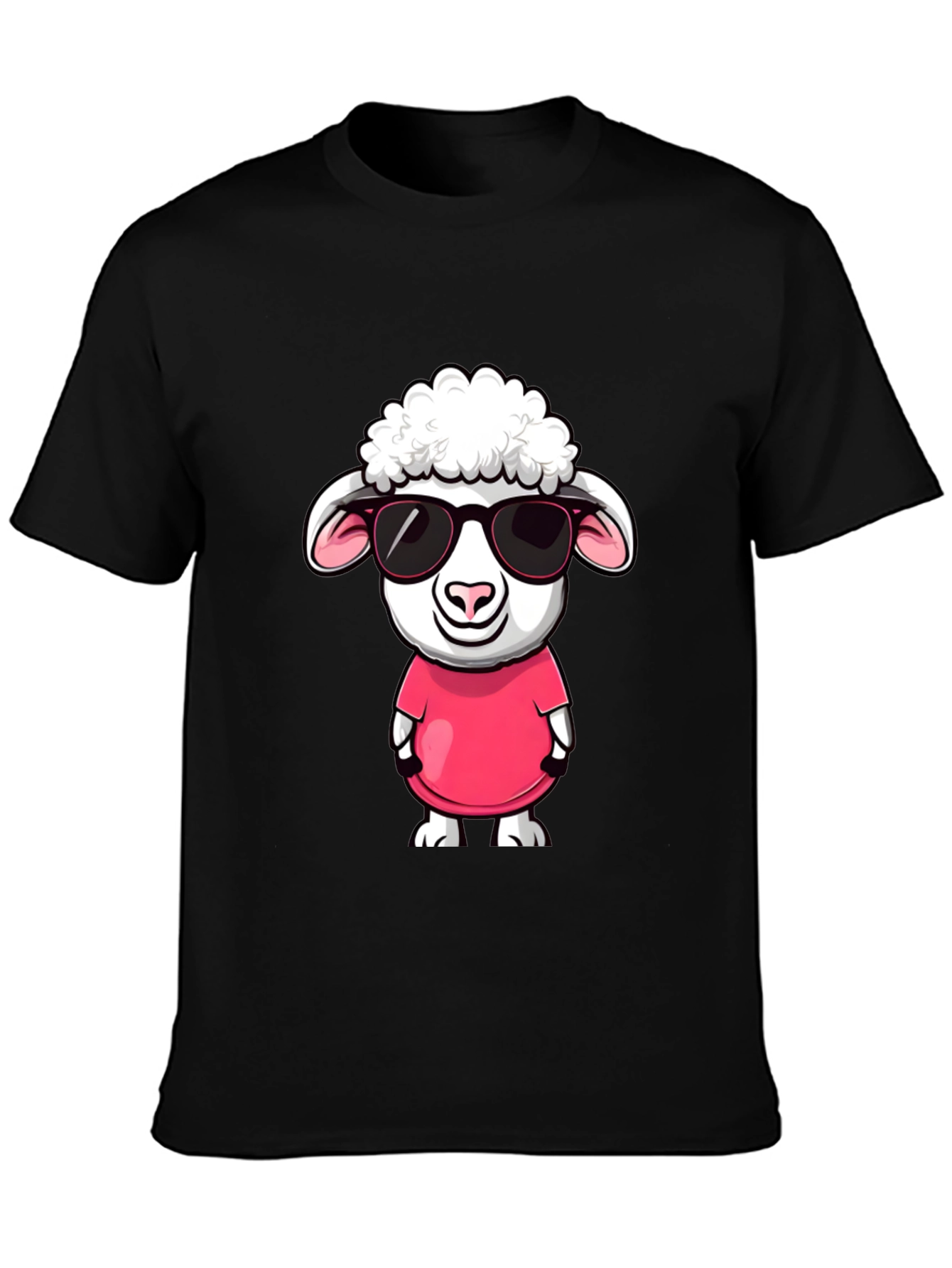 Cool Sheep T-Shirt - Cartoon Lamb with Sunglasses