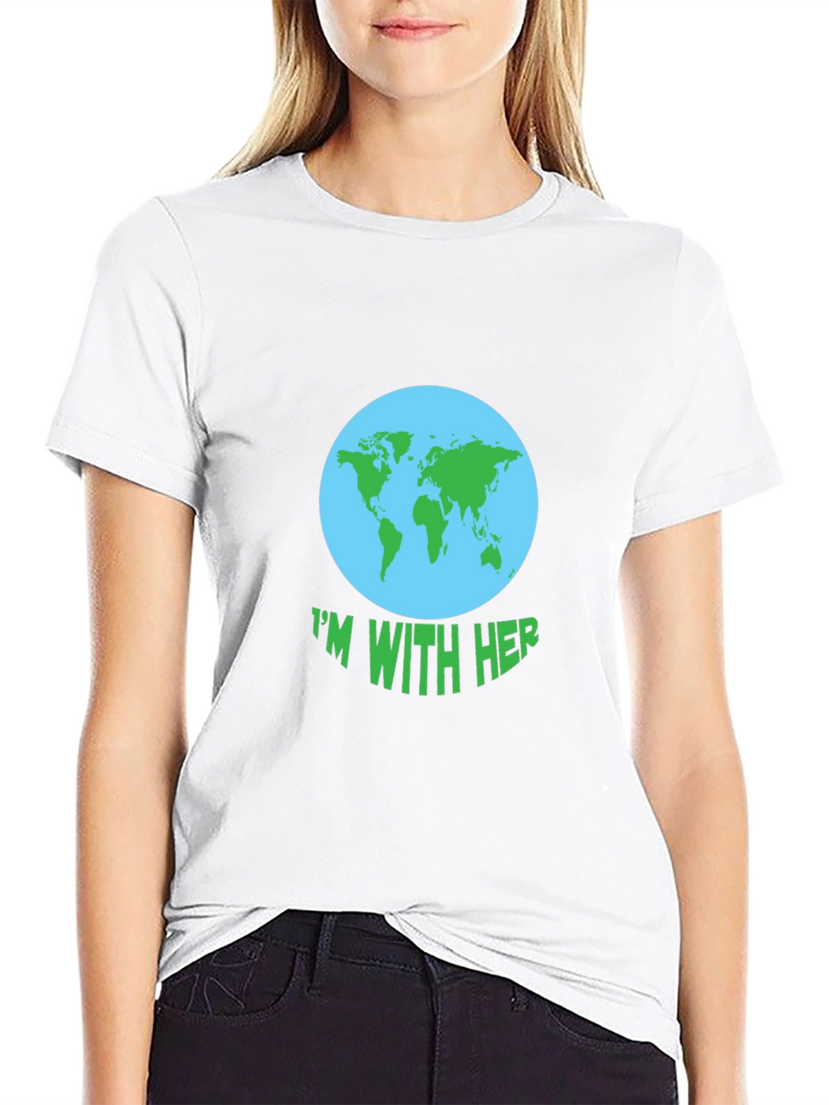 Im With Her Earth Graphic Tee