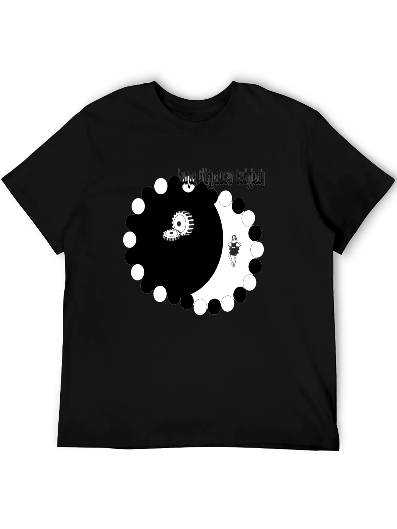 Yin Yang Graphic Tee - Always Think Technically T-Shirt
