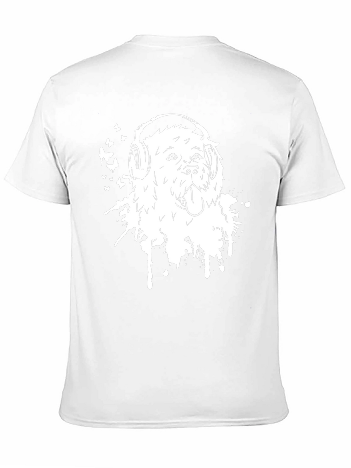 Dog with Headphones Graphic Tee
