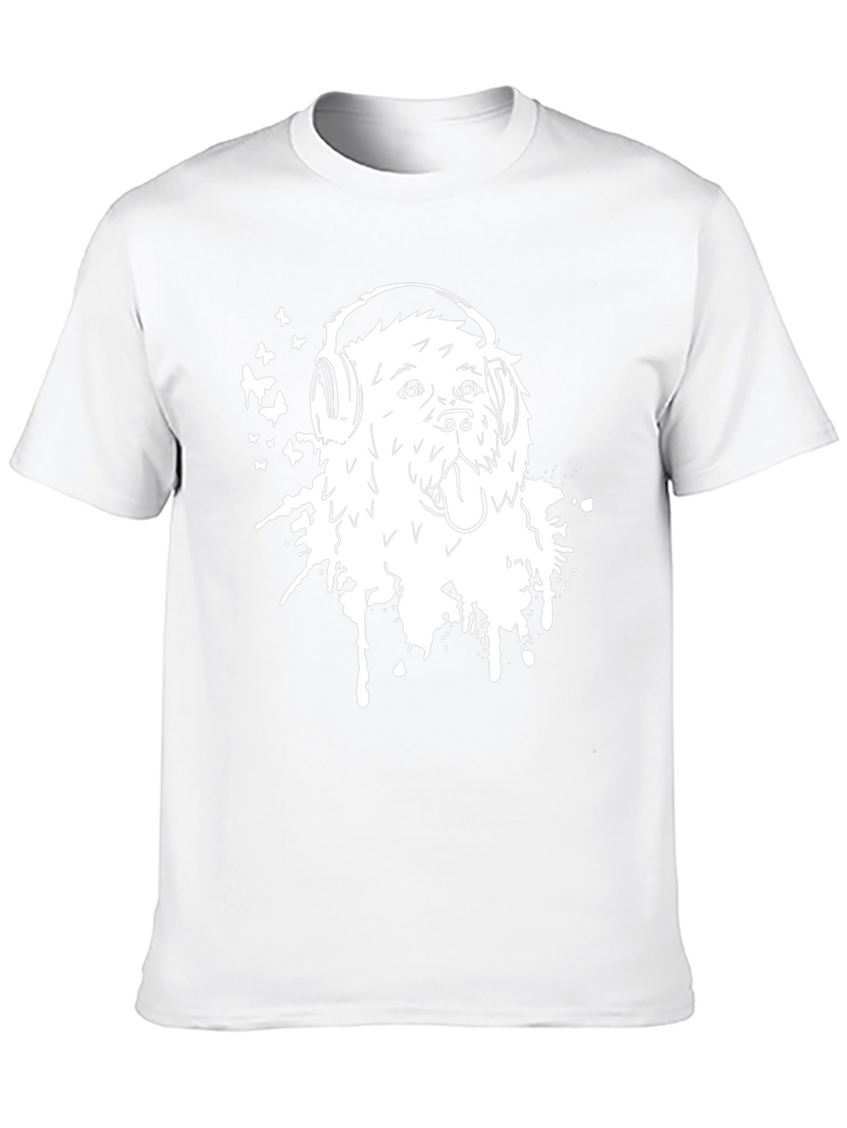 Dog with Headphones Graphic Tee