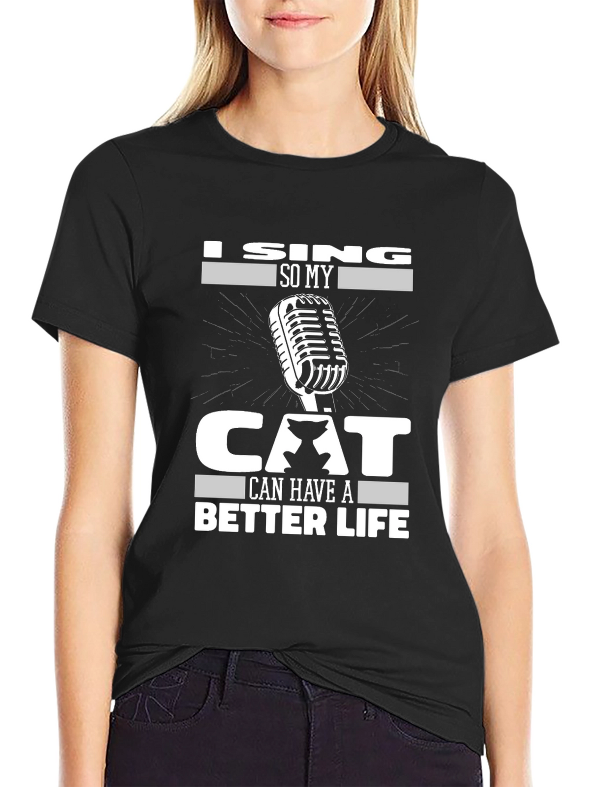 I Sing For My Cat Graphic Tee
