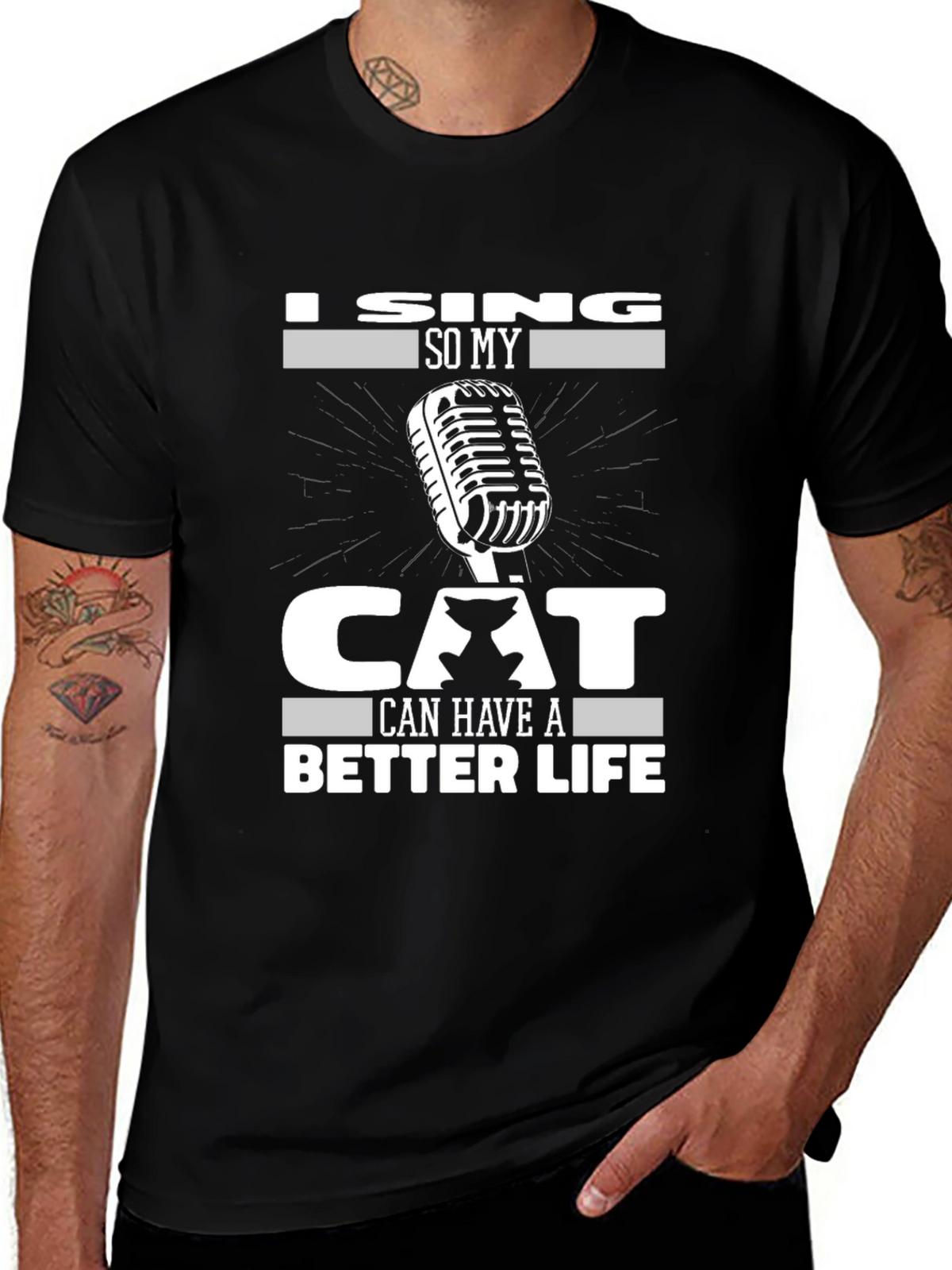 I Sing For My Cat Graphic Tee