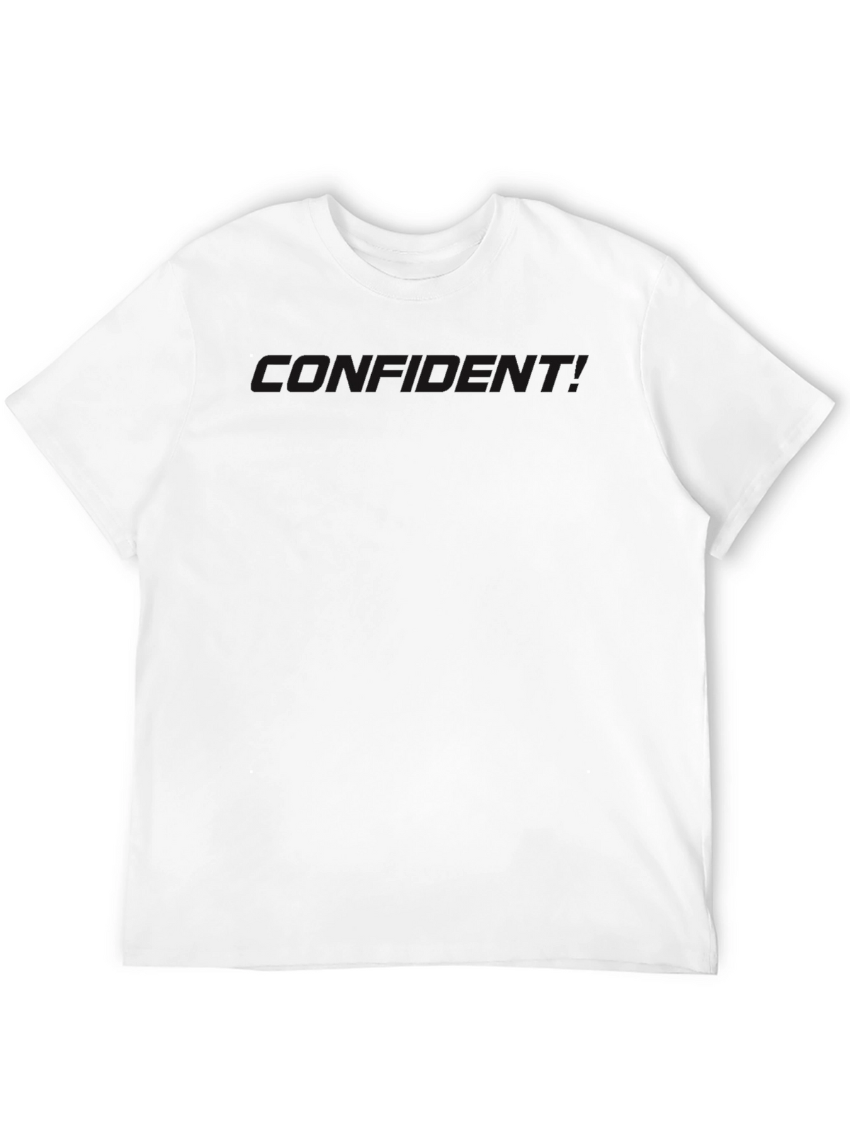Mens Solid Black Crew Neck T-Shirt