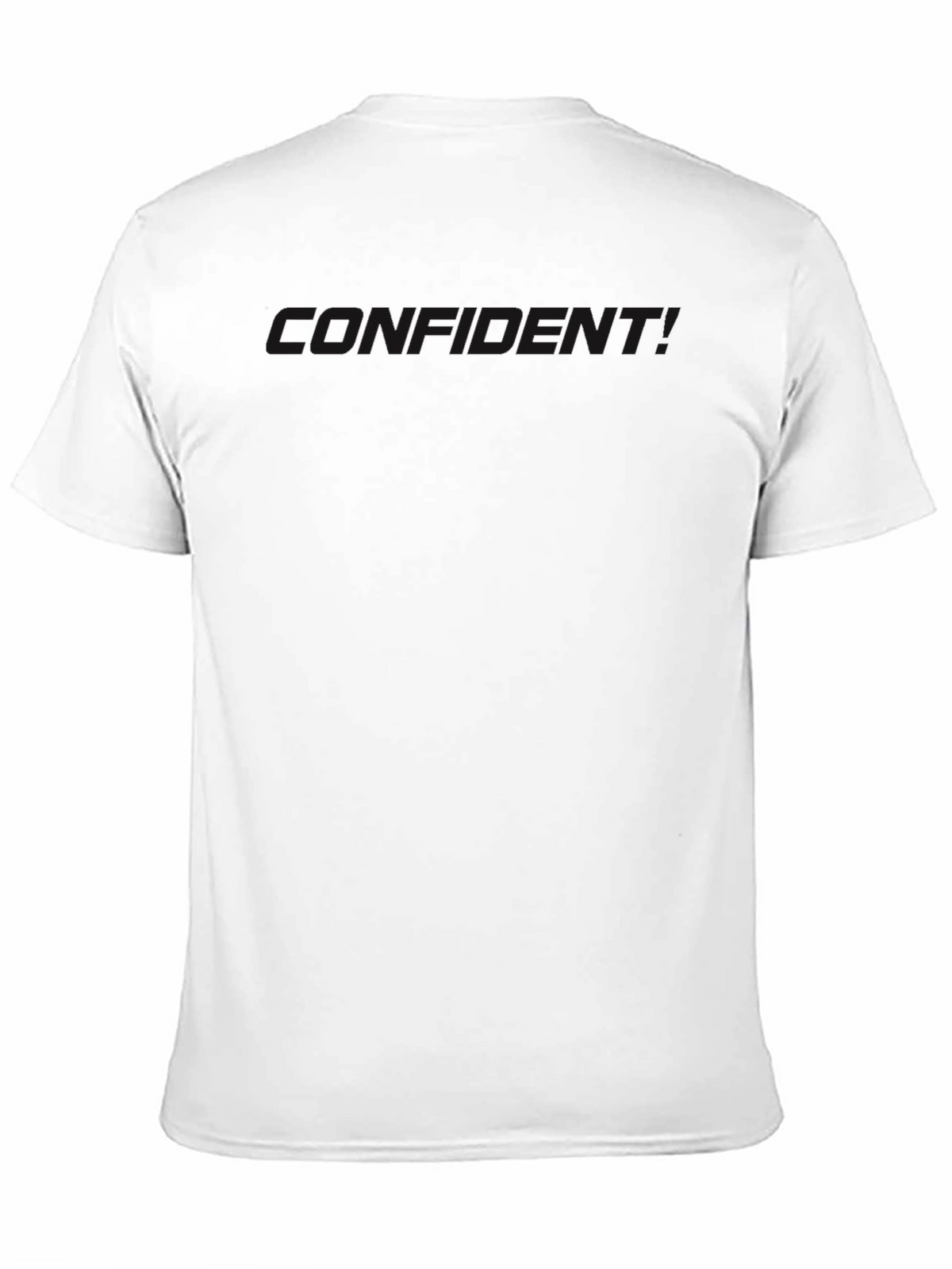 Mens Solid Black Crew Neck T-Shirt