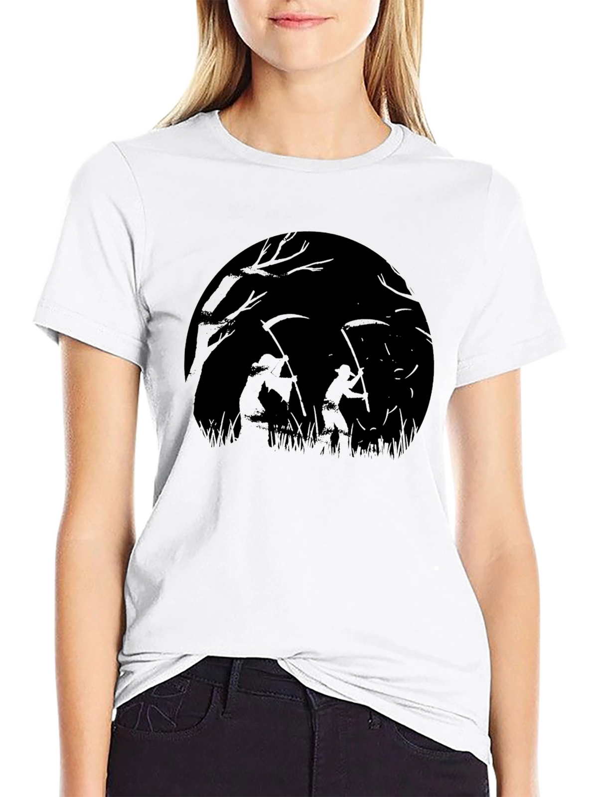 Grim Reaper Graphic Tee - Dark Harvest Design