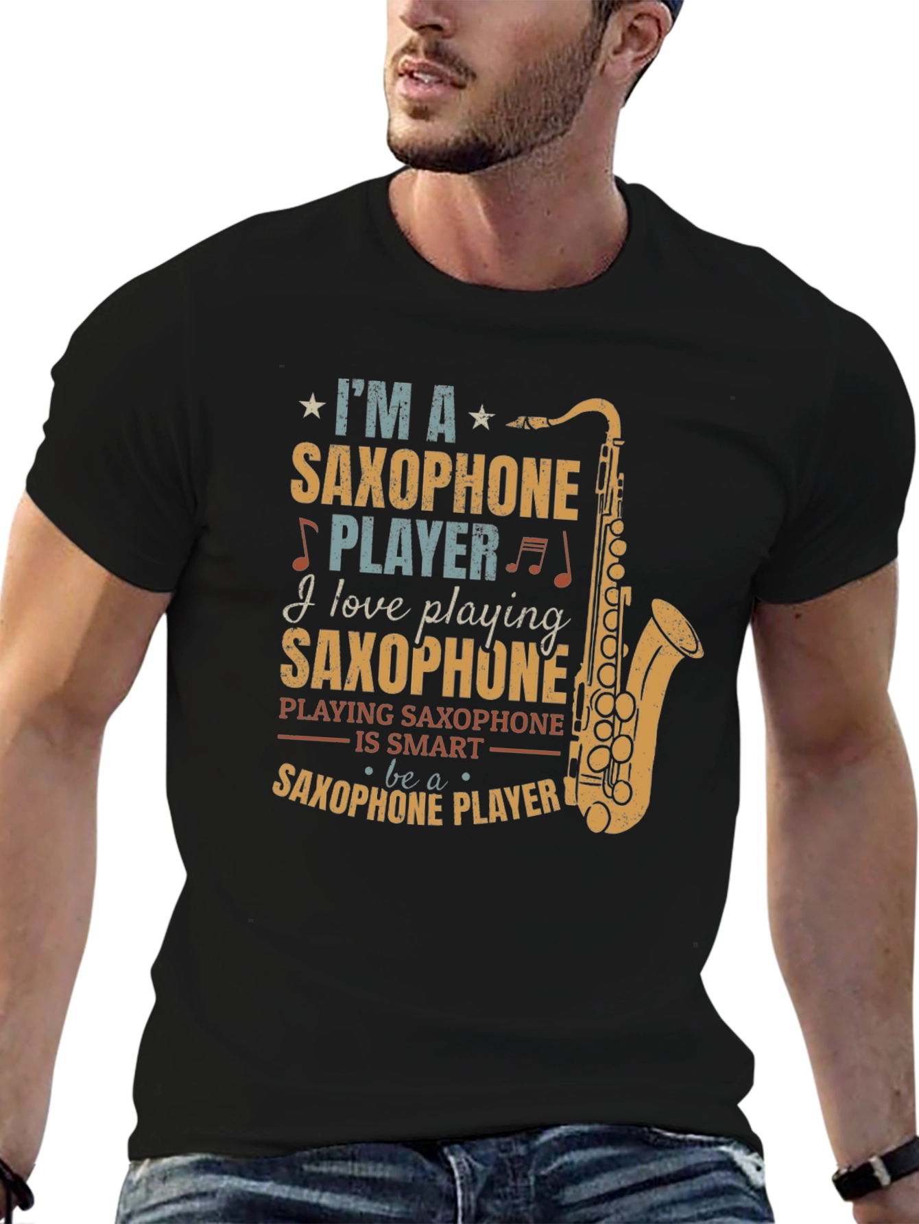 Saxophone Player T-Shirt - Music Lover Gift
