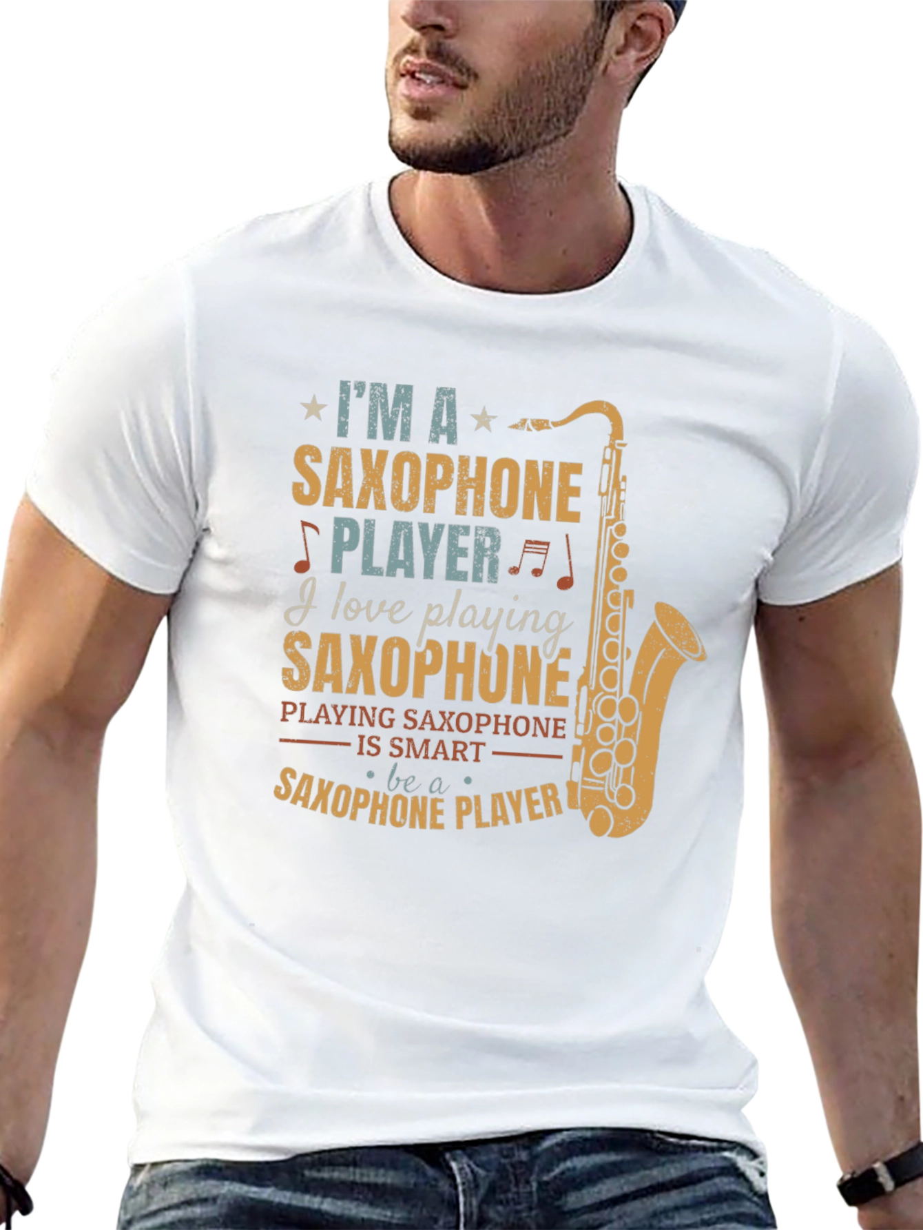 Saxophone Player T-Shirt - Music Lover Gift