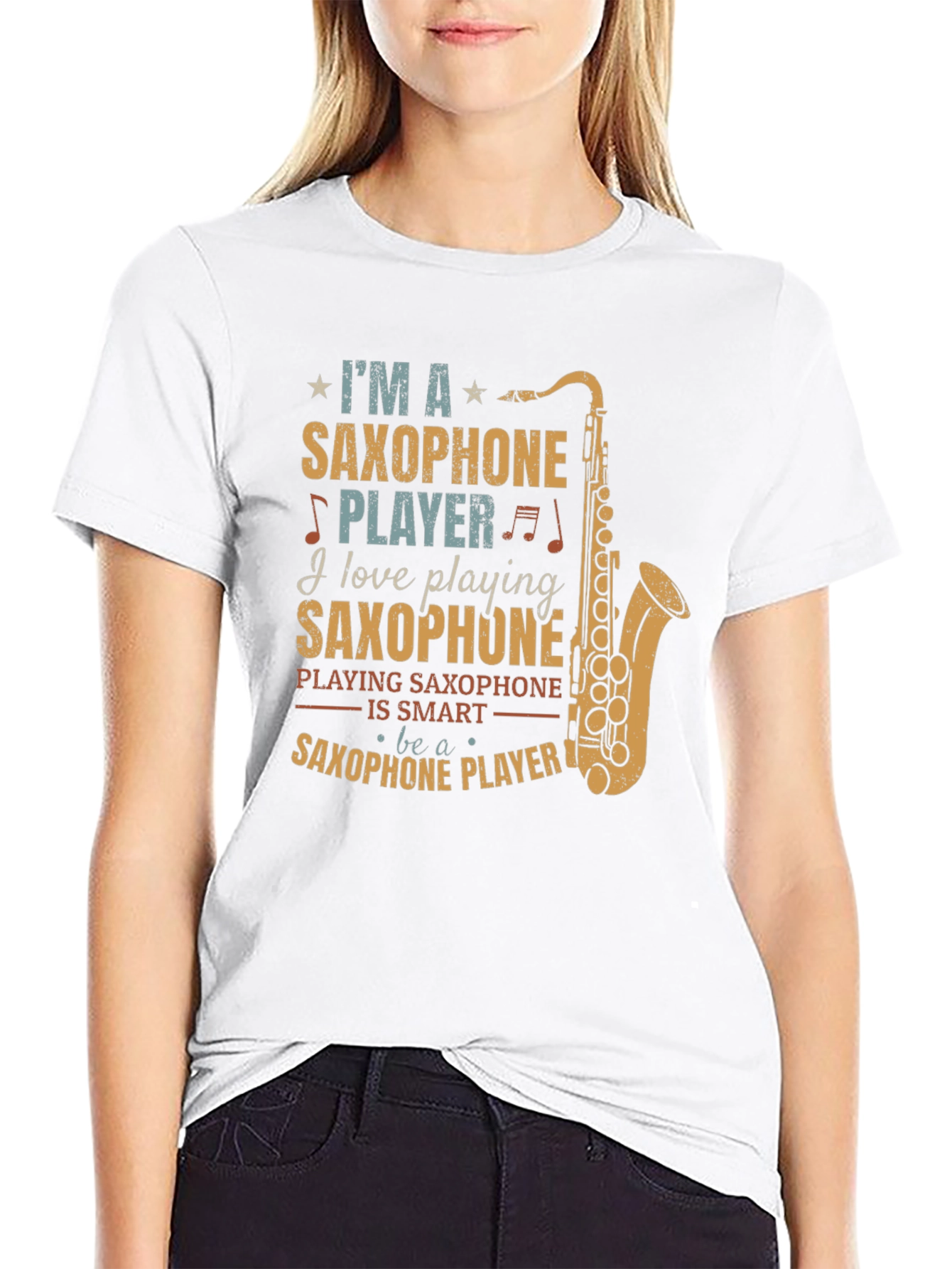 Saxophone Player T-Shirt - Music Lover Gift
