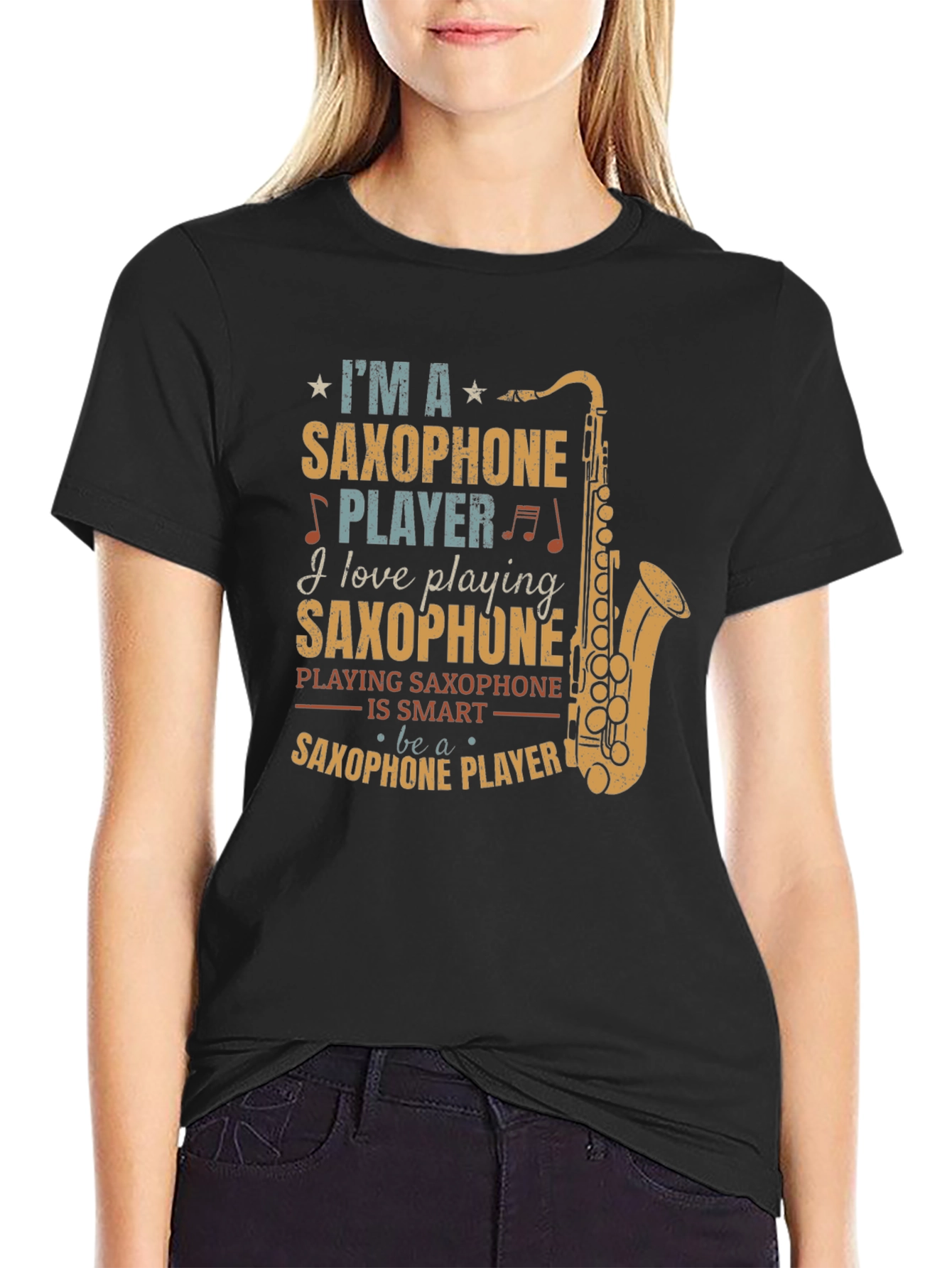 Saxophone Player T-Shirt - Music Lover Gift