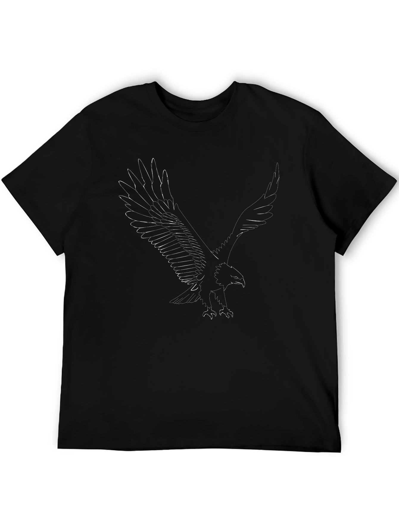 Eagle Print Black T-Shirt - Mens Graphic Tee