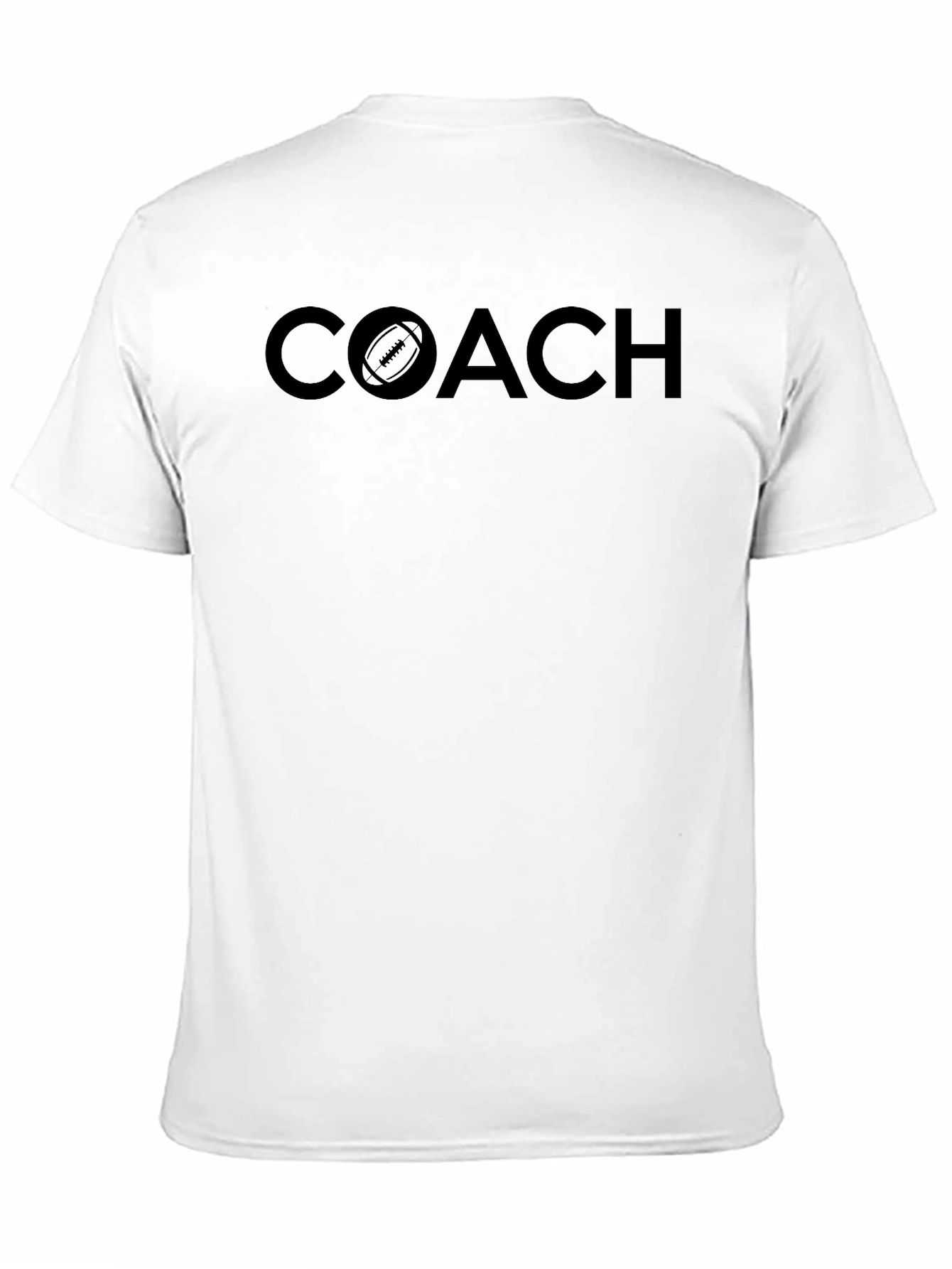 Coach Football Graphic T-Shirt - Black