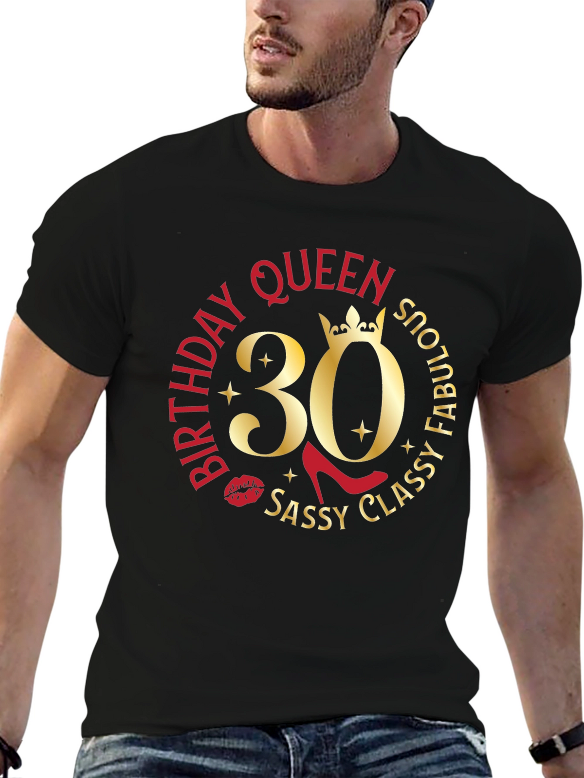 Birthday Queen 30 T-Shirt - Sassy Classy Fabulous