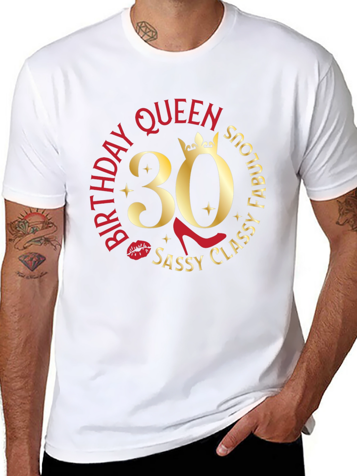 Birthday Queen 30 T-Shirt - Sassy Classy Fabulous