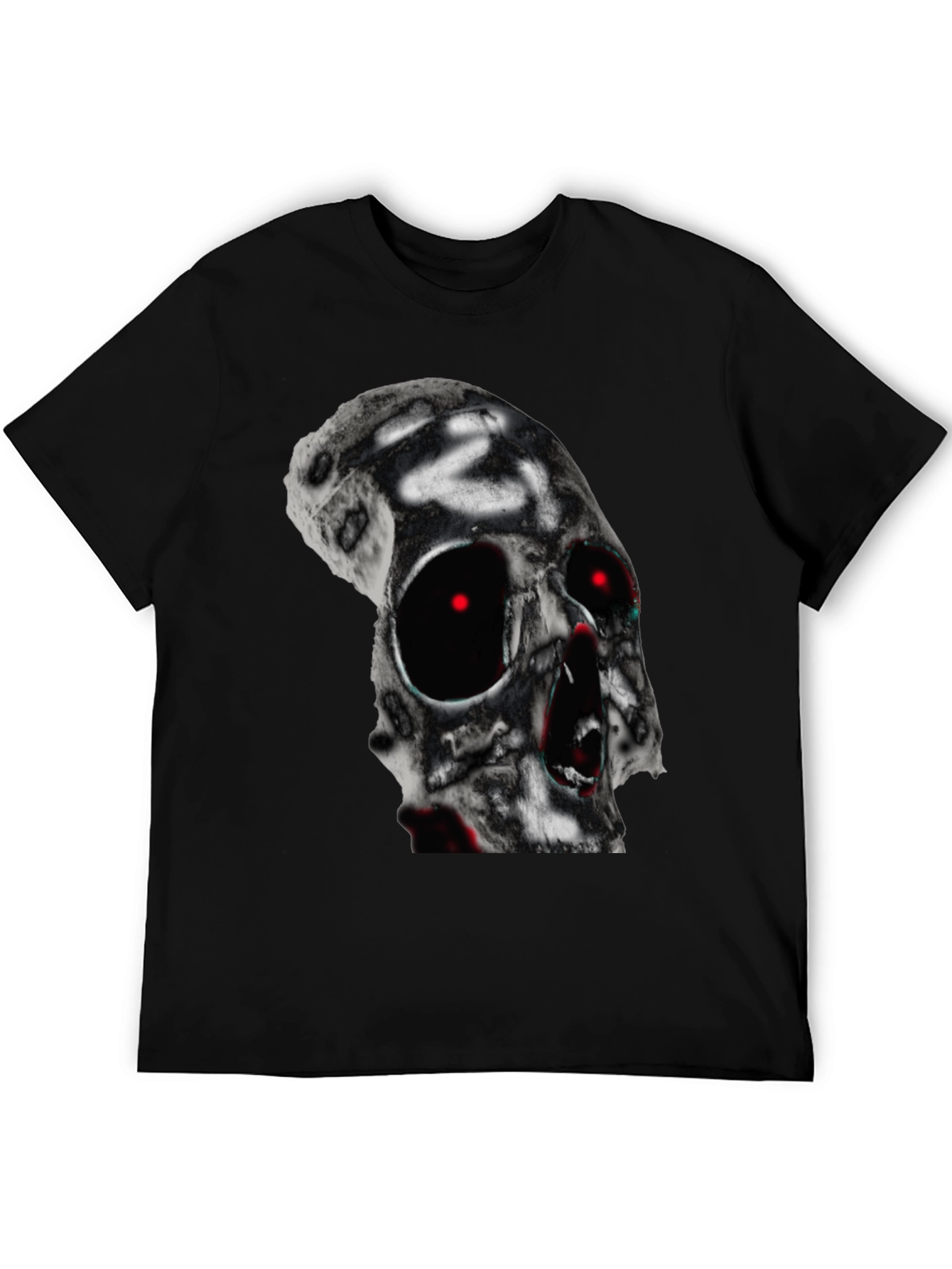 Skull Graphic T-Shirt - Black Cotton Tee
