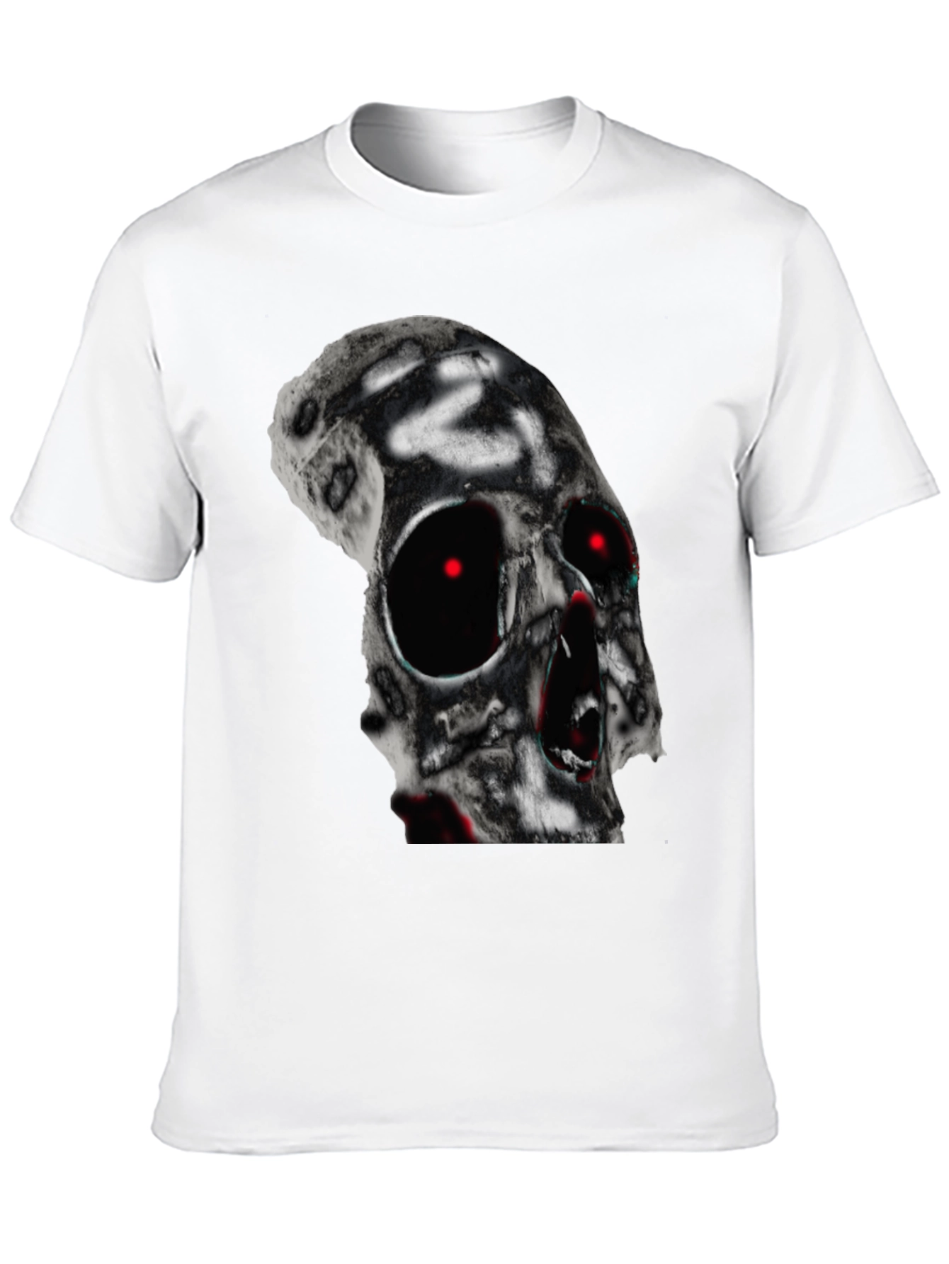 Skull Graphic T-Shirt - Black Cotton Tee