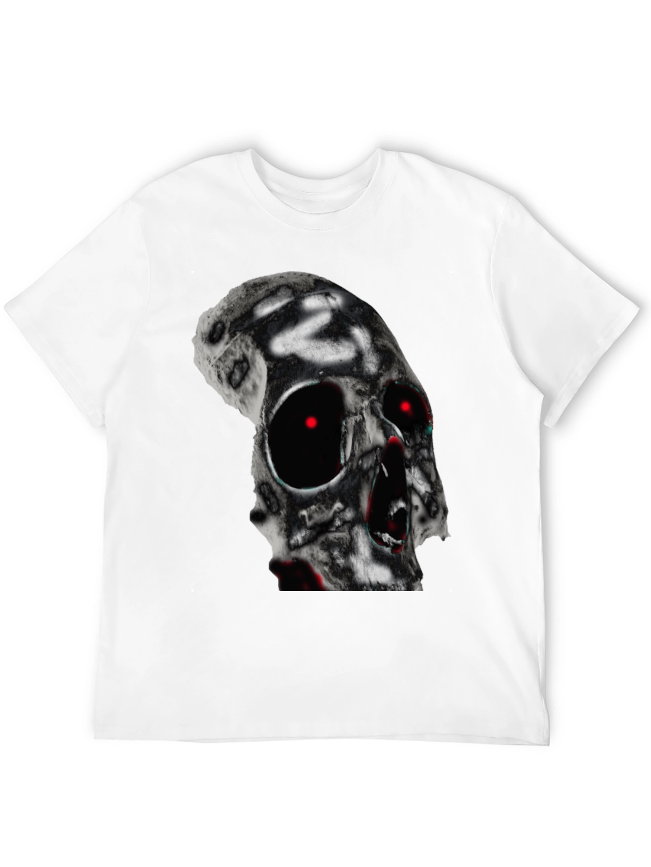 Skull Graphic T-Shirt - Black Cotton Tee