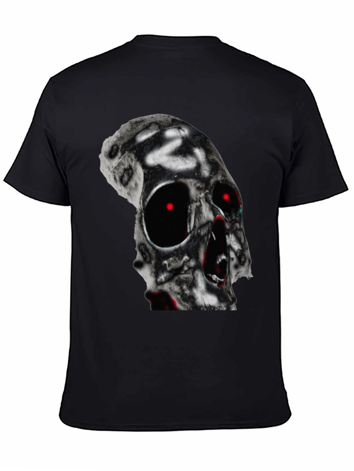 Skull Graphic T-Shirt - Black Cotton Tee