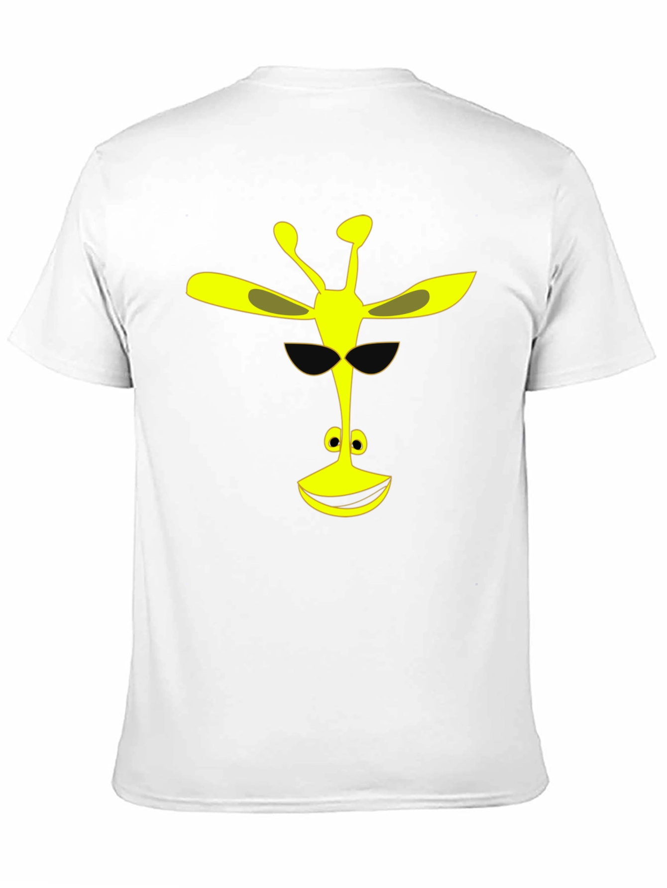 Cool Giraffe Graphic Tee - Black Cotton T-Shirt
