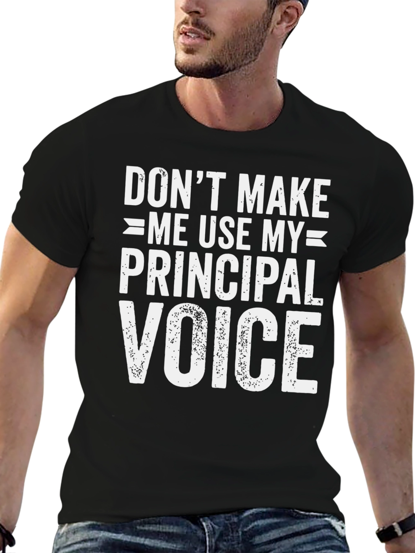 Principal Voice T-Shirt Funny School Teacher Tee