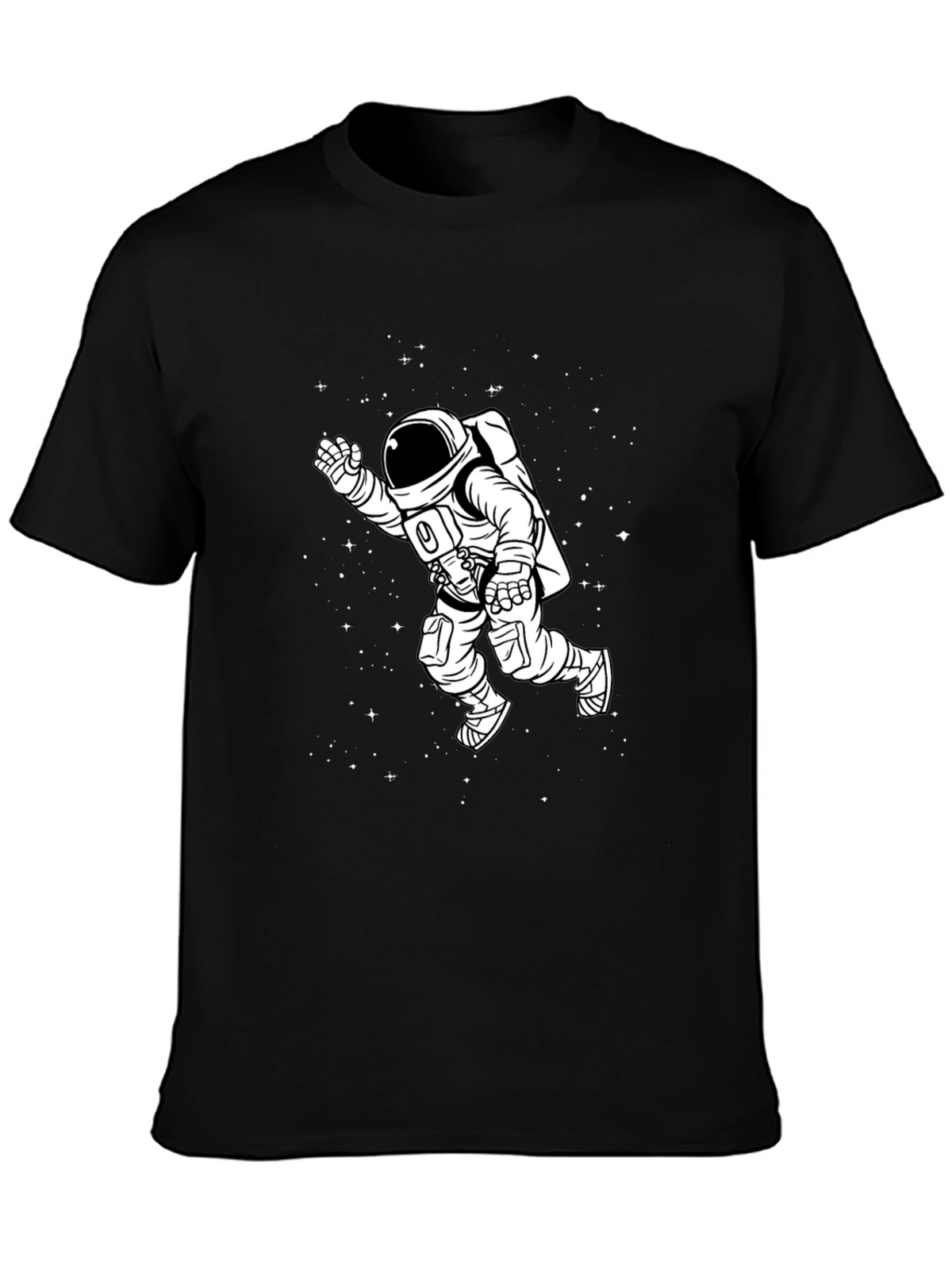 Astronaut Graphic Black T-Shirt