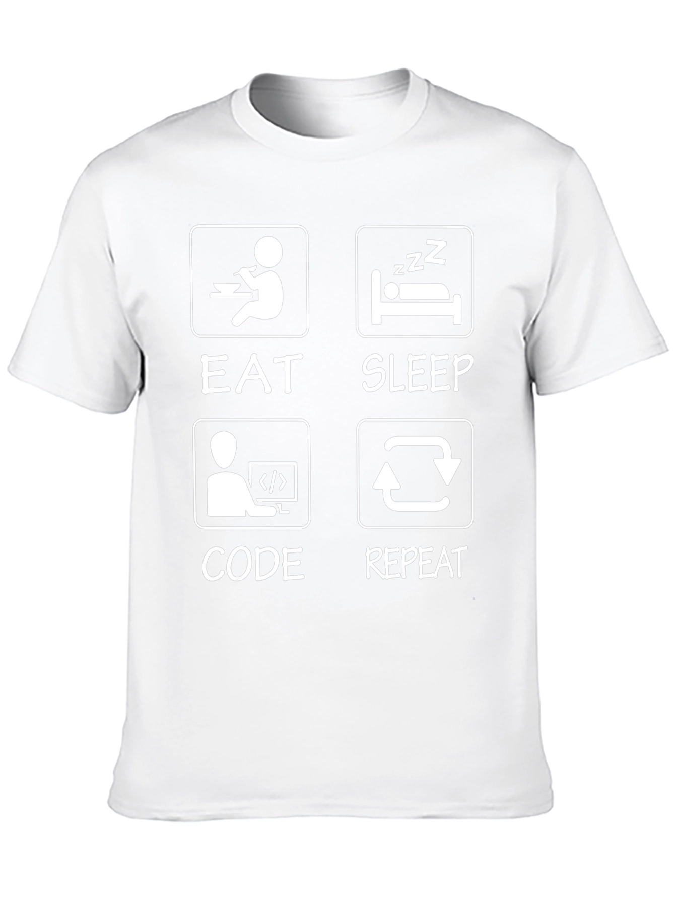 Eat Sleep Code Repeat Graphic Tee