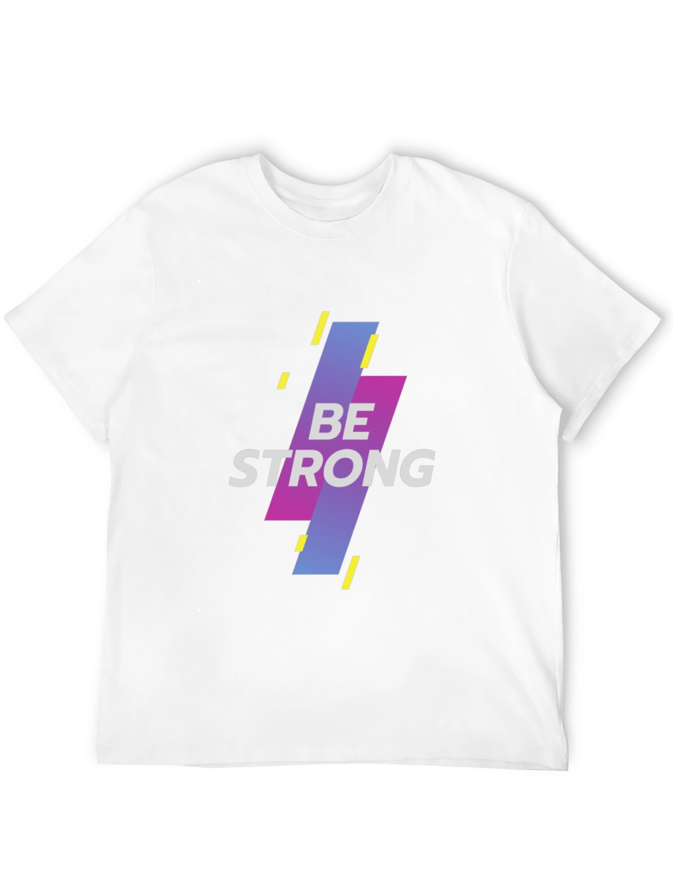 Be Strong Graphic Black T-Shirt