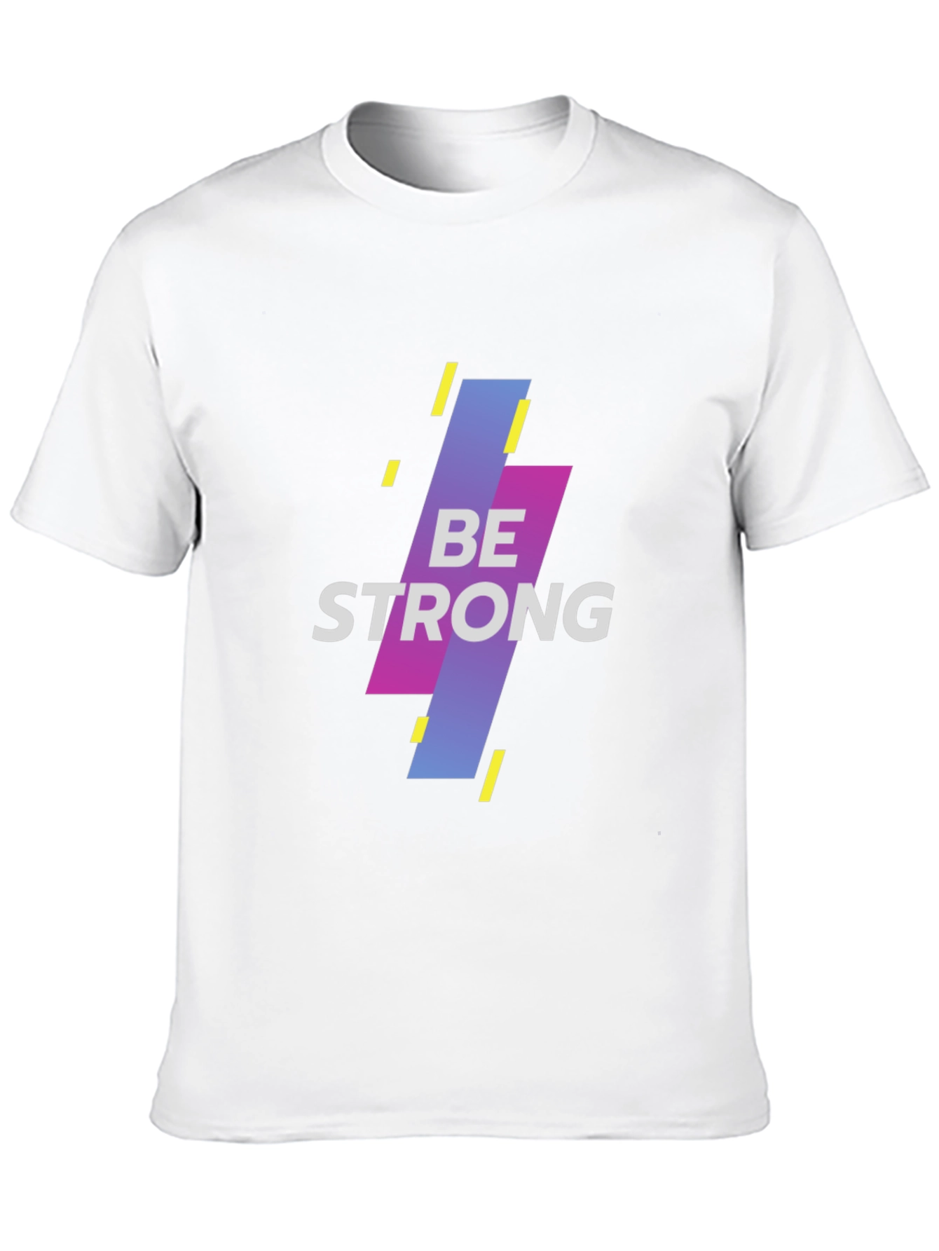 Be Strong Graphic Black T-Shirt