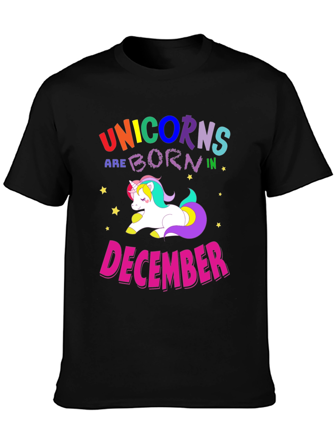 Unicorns Born in December T-Shirt
