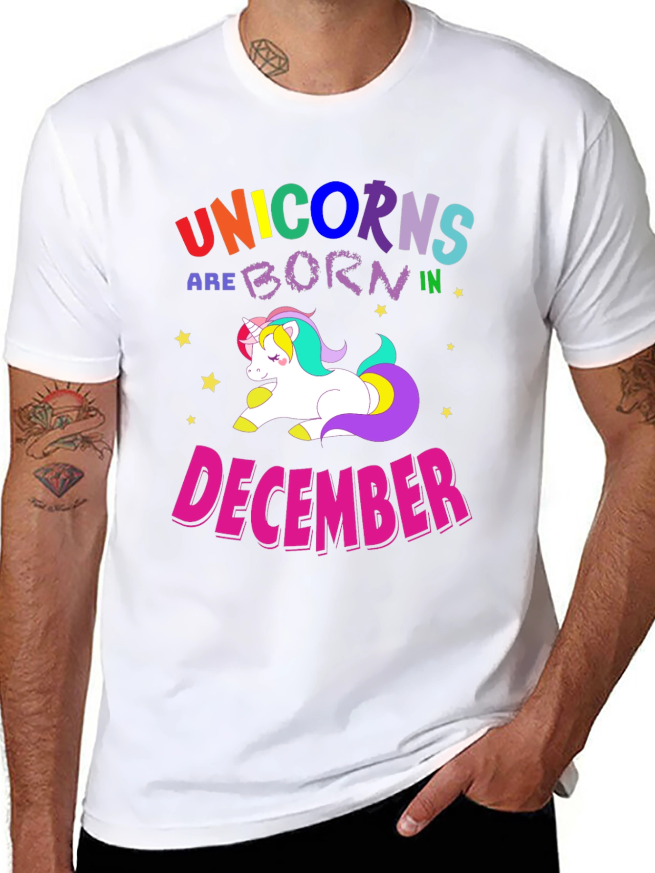 Unicorns Born in December T-Shirt