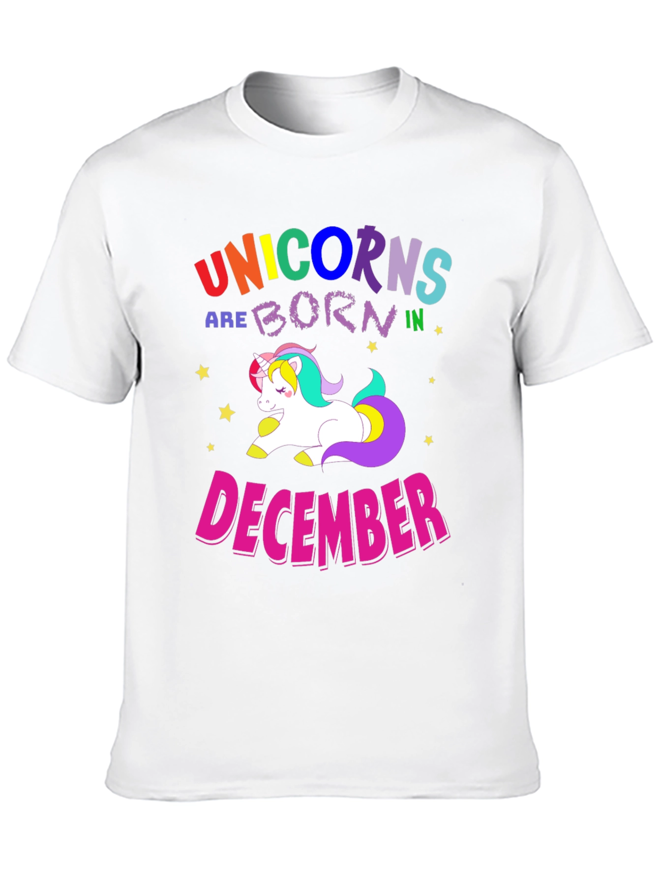 Unicorns Born in December T-Shirt