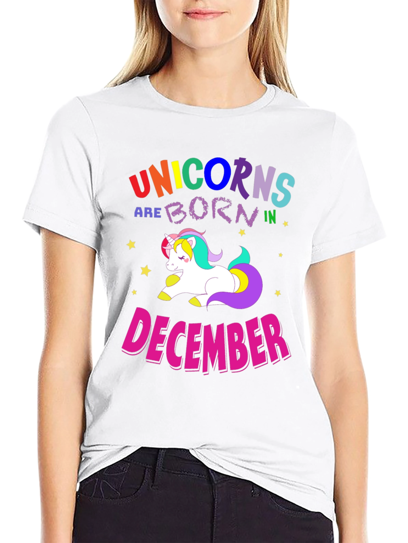 Unicorns Born in December T-Shirt