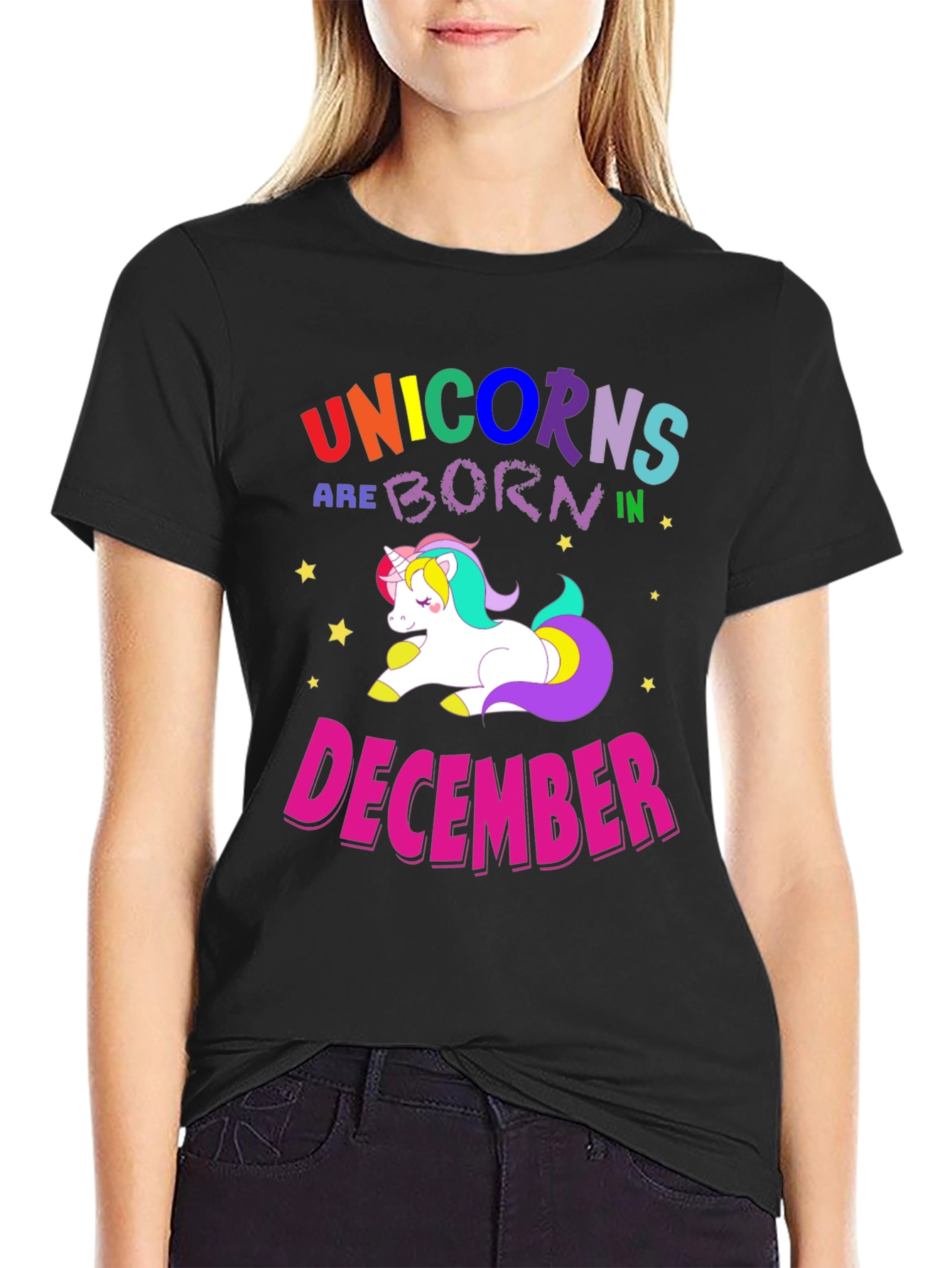 Unicorns Born in December T-Shirt