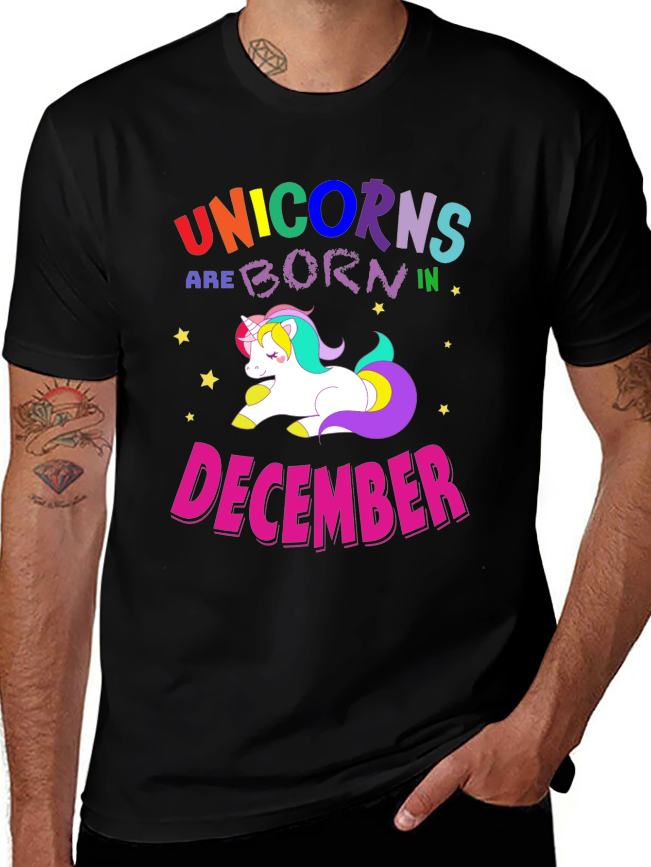 Unicorns Born in December T-Shirt